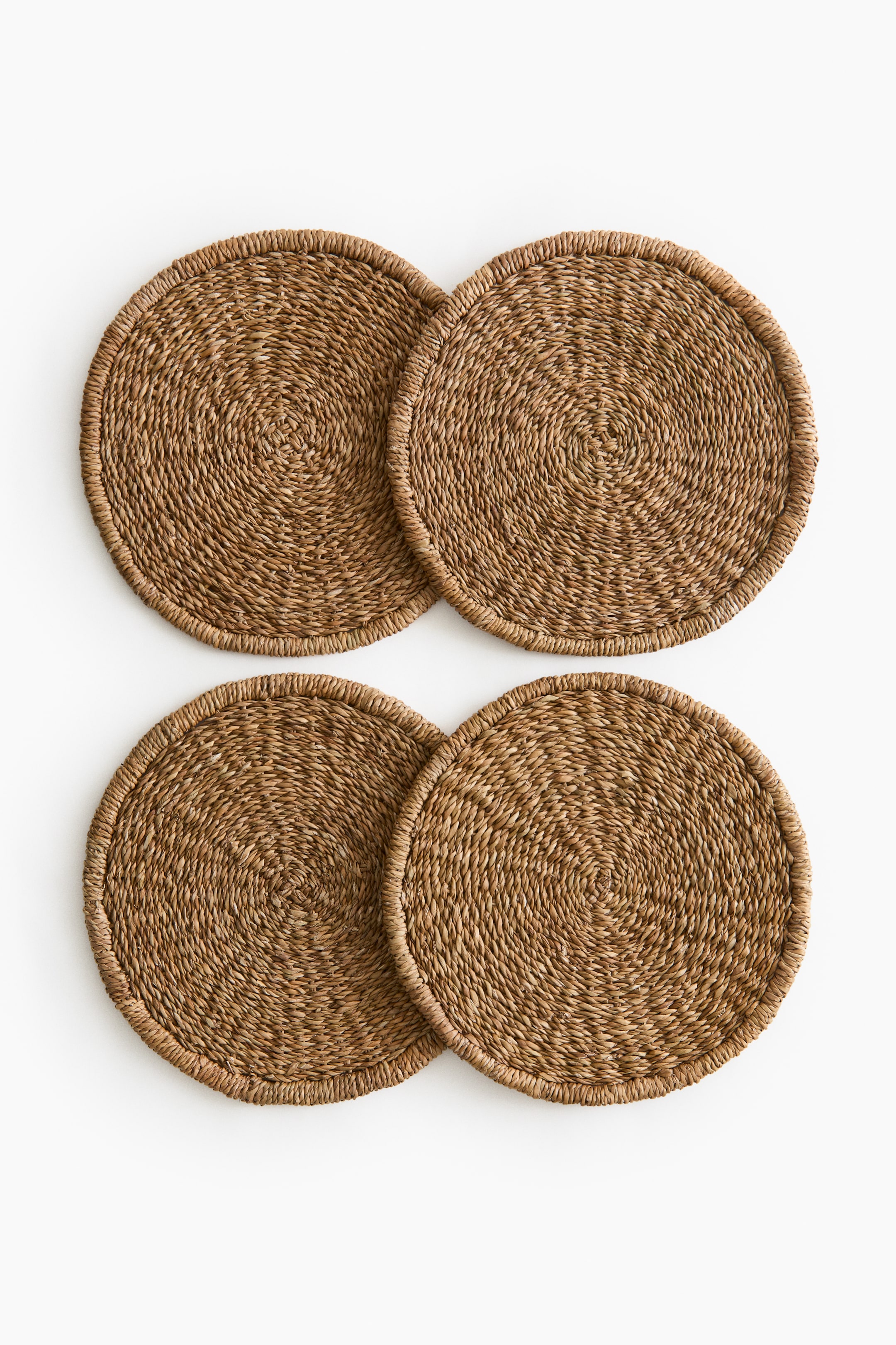 View larger image: 4-Pack Seagrass Placemats - Brown - Home All | H&M US 1