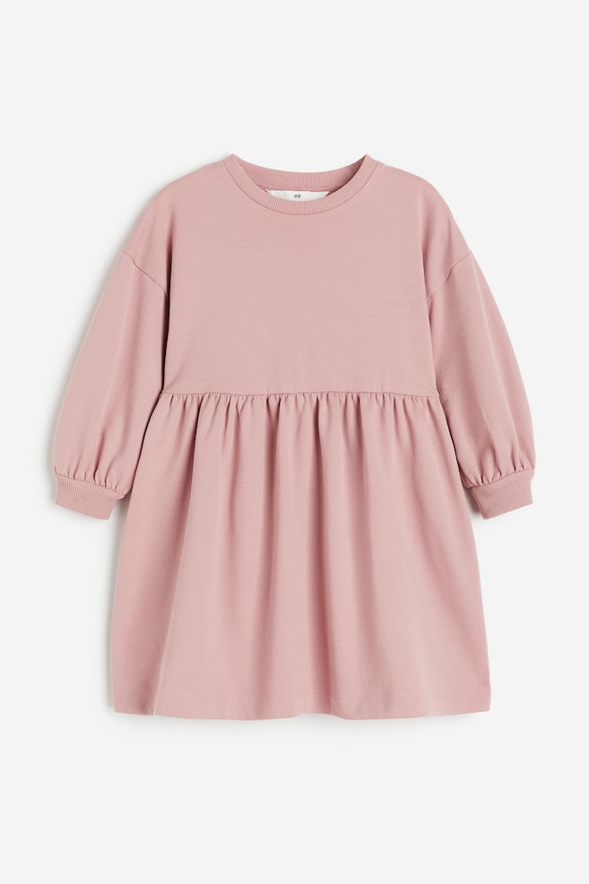 Oversized sweatshirt dress - Pink/Turquoise/Black/Striped/Light beige/Hearts/dc - 1