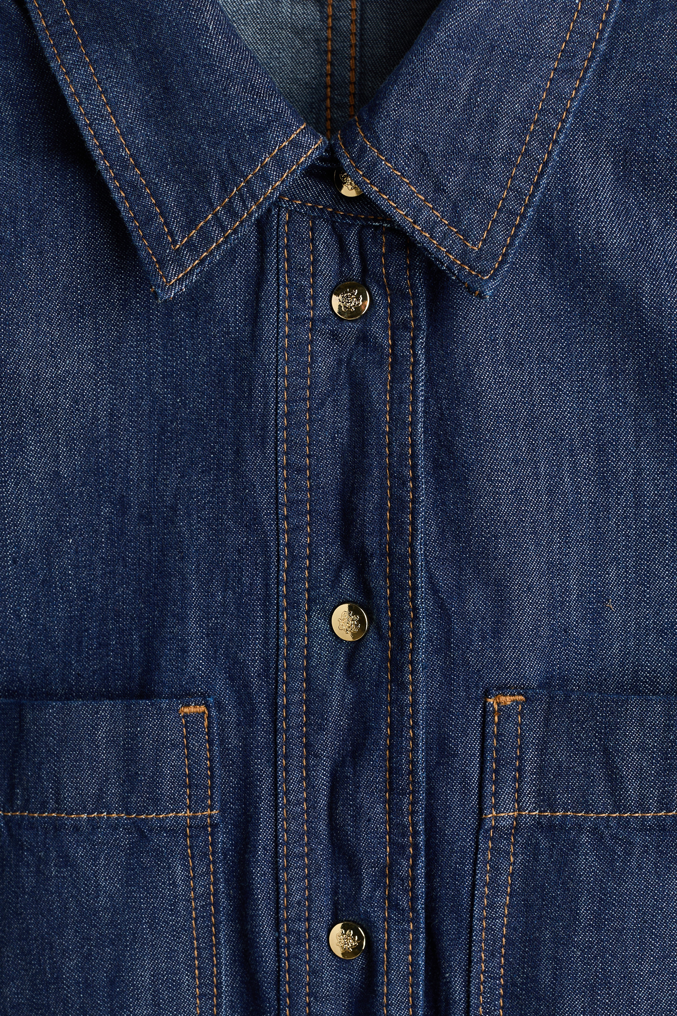 Denim shirt dress