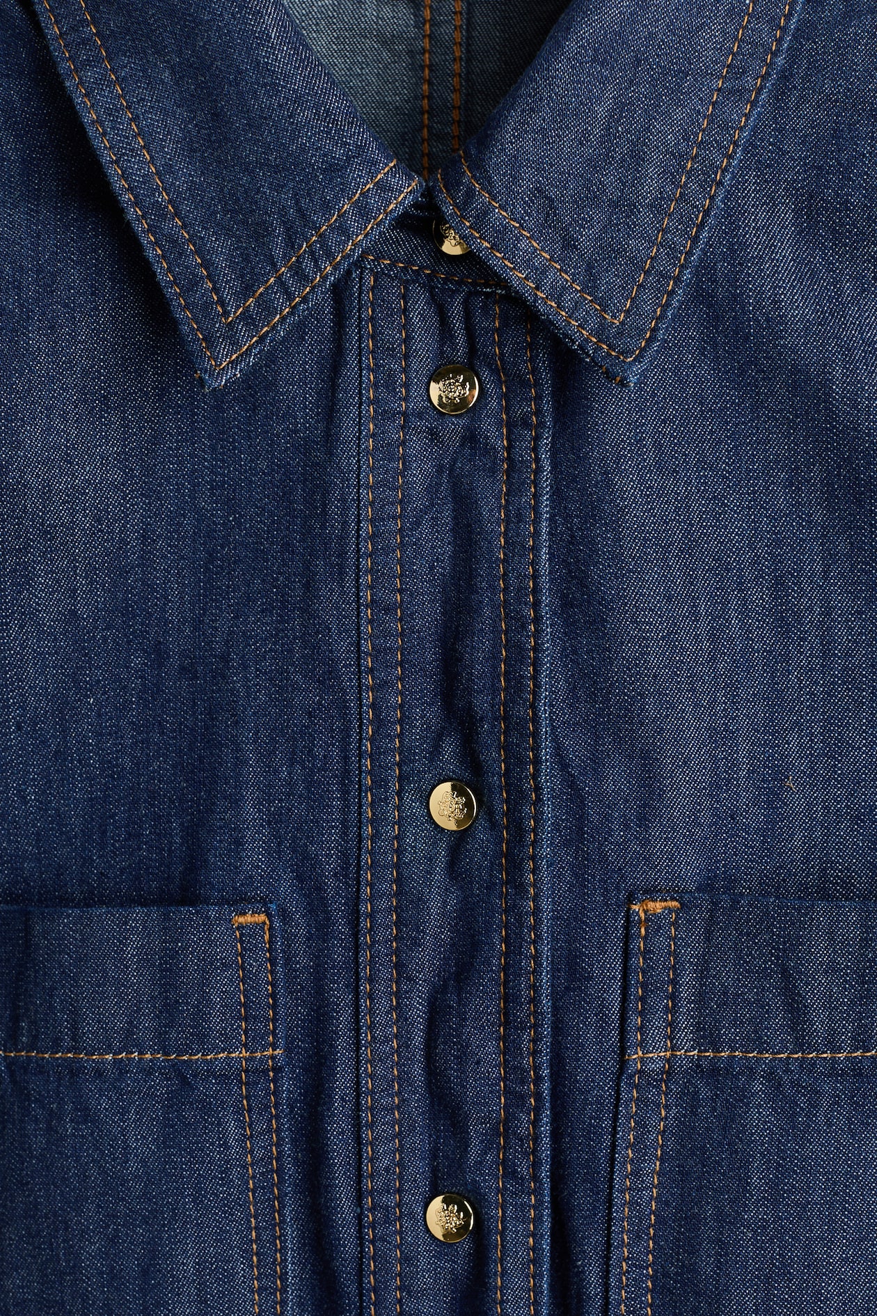 Denim Shirt Dress - image 5