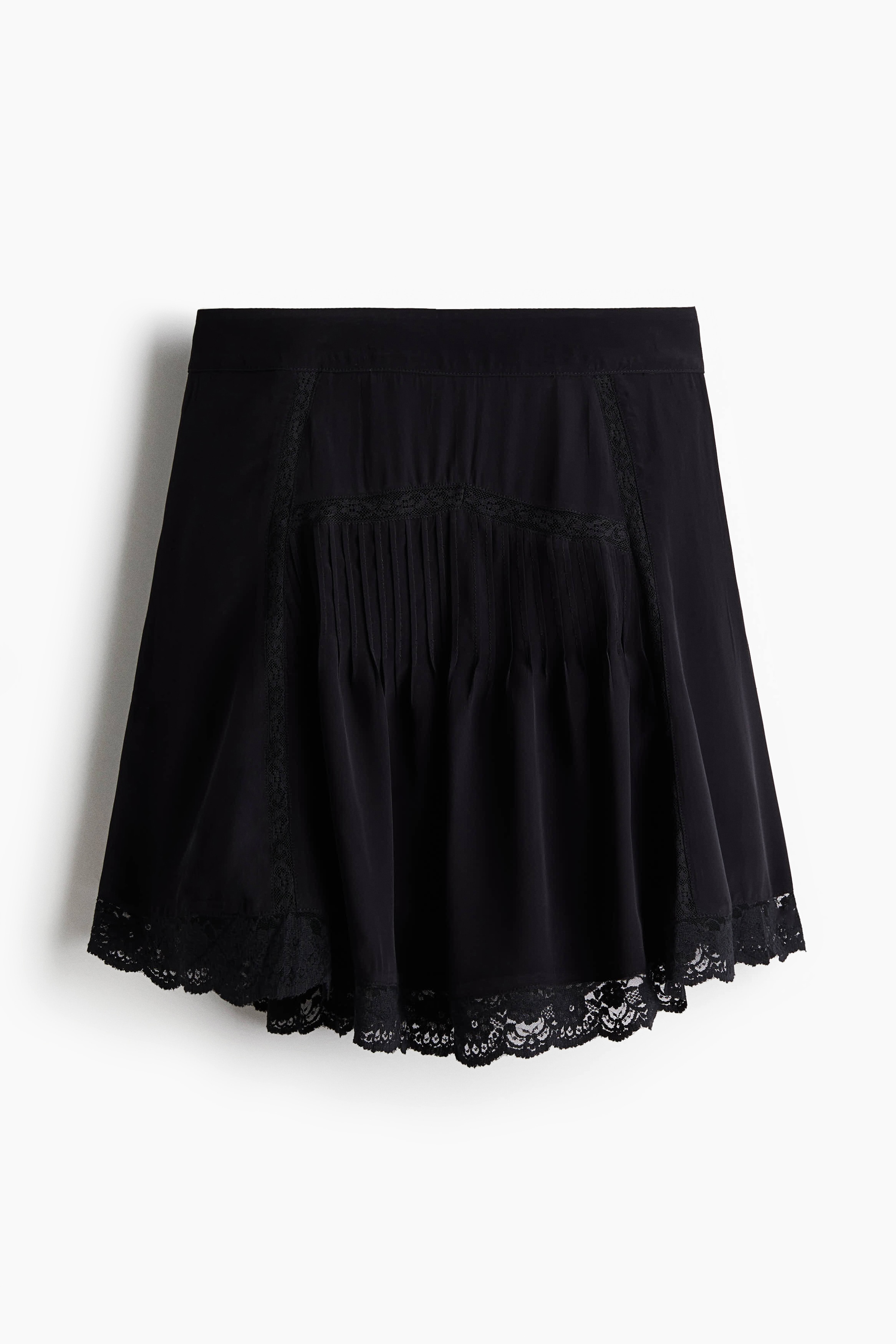 Rok met kant - Zwart