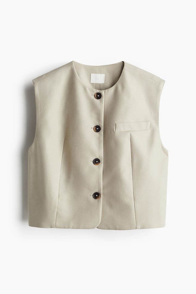 Chaleco sastre de traje - Beige claro - 1