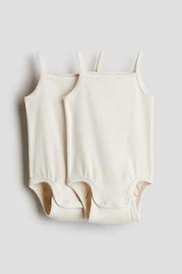 2-pack trikåbody i pimabomull