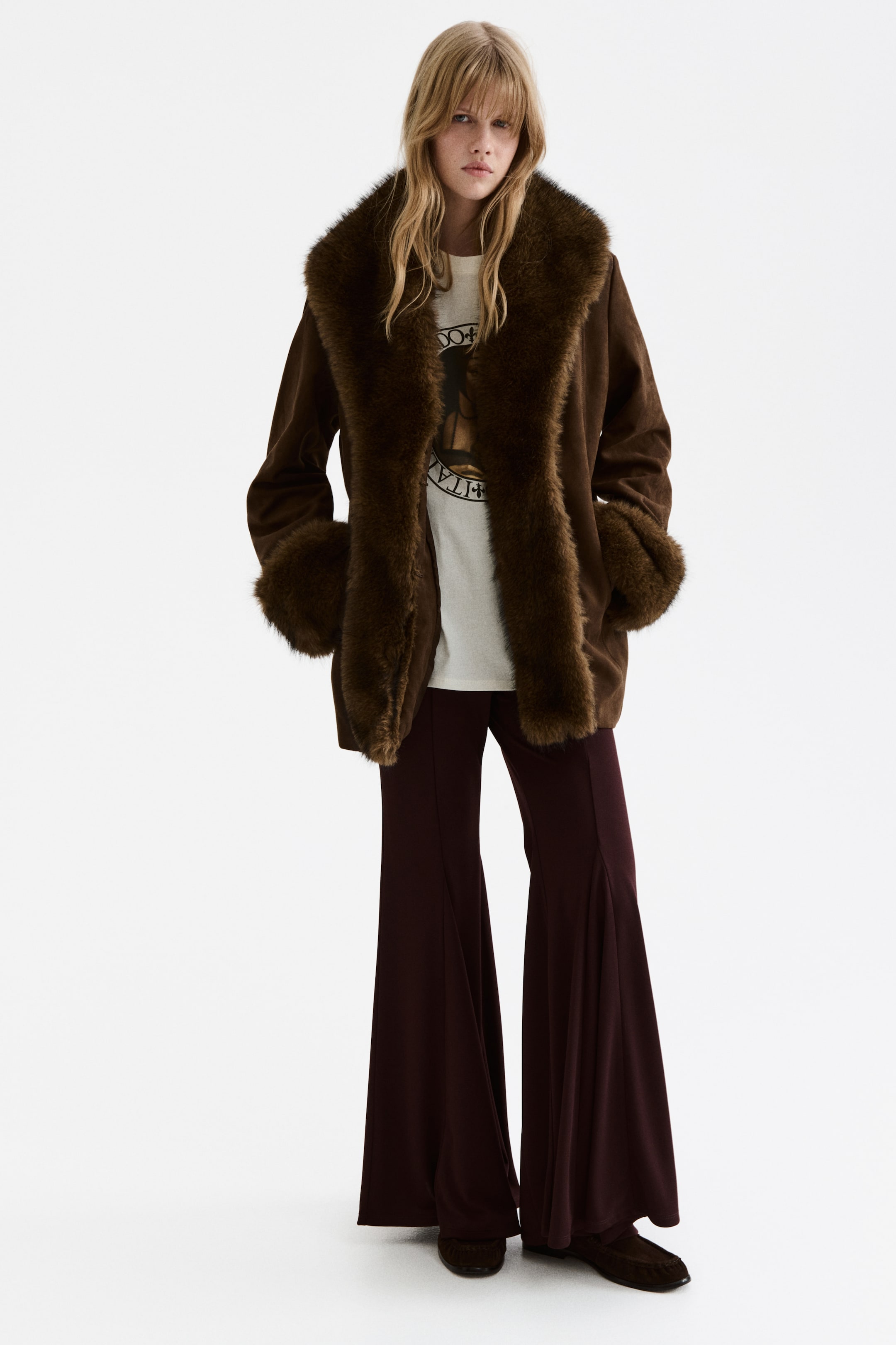 Vezi imaginea mai mare: Tricou supradimensionat cu imprimeu - Alb/Leonardo da Vinci - FEMEI | H&M RO 2