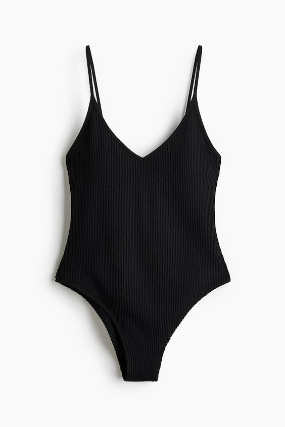 Женские купальники H&M Padded-Cup High-Leg Swimsuit