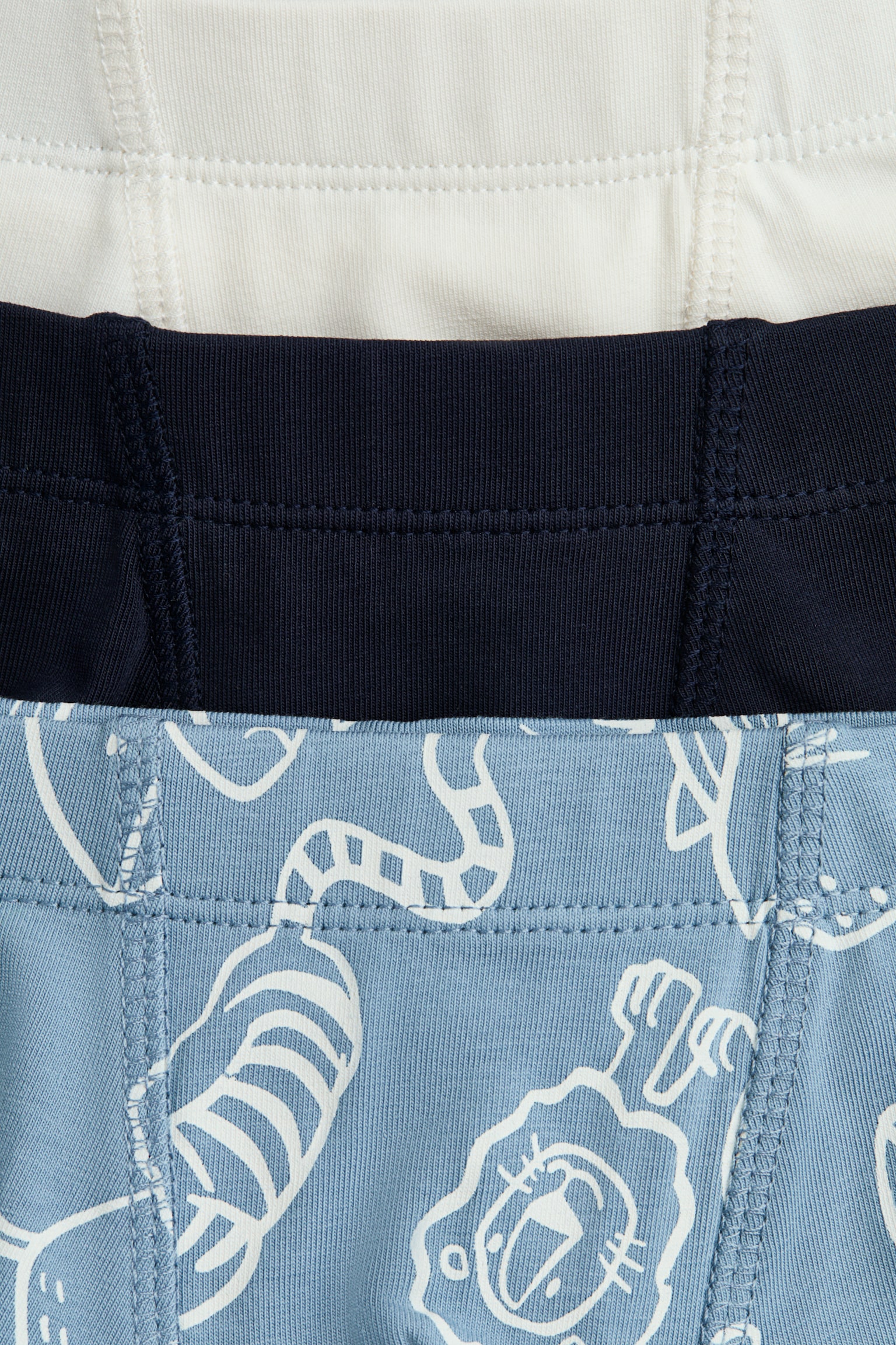 5 perechi de chiloți boxer - Bleumarin/animale/Crem/vehicule/Albastru/dinozauri/Bleumarin/dungi/Verde/dungi/Albastru/dungi/Verde-deschis/tractoare - 3