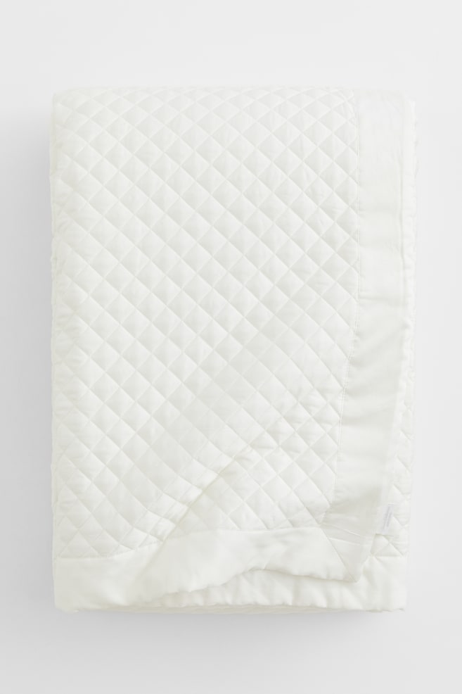 Quilted bedspread - White - 1