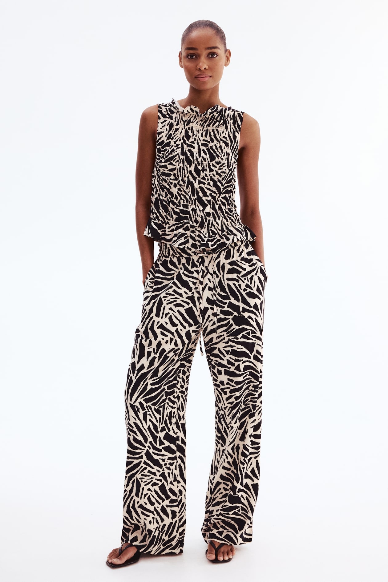 Smocked Viscose Top - image 2