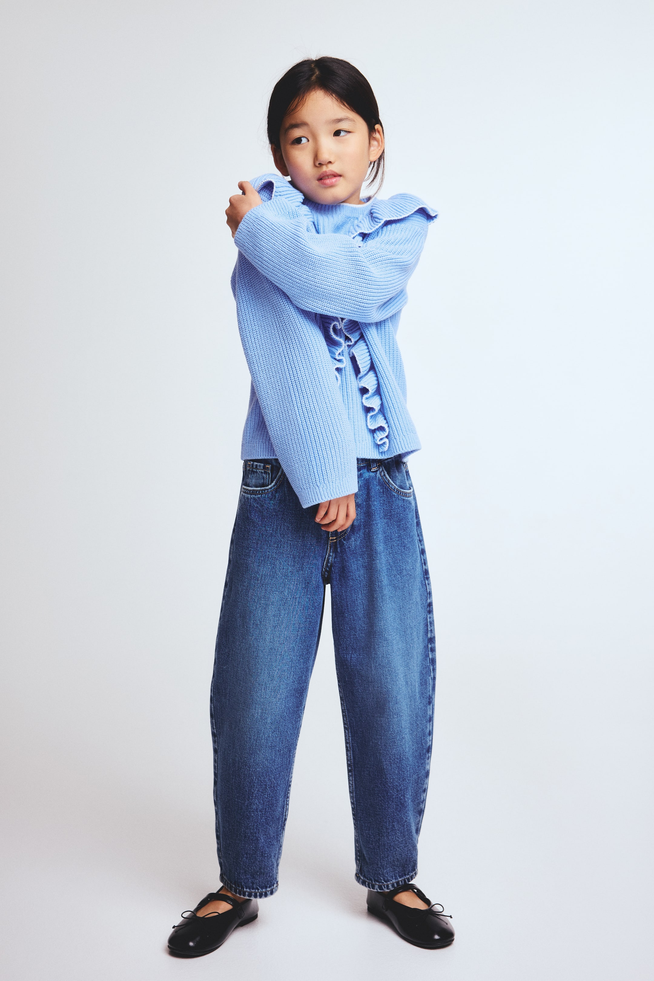 Ampliar la imagen: Suéter con borde de olán - Azul - Kids | H&M MX 2