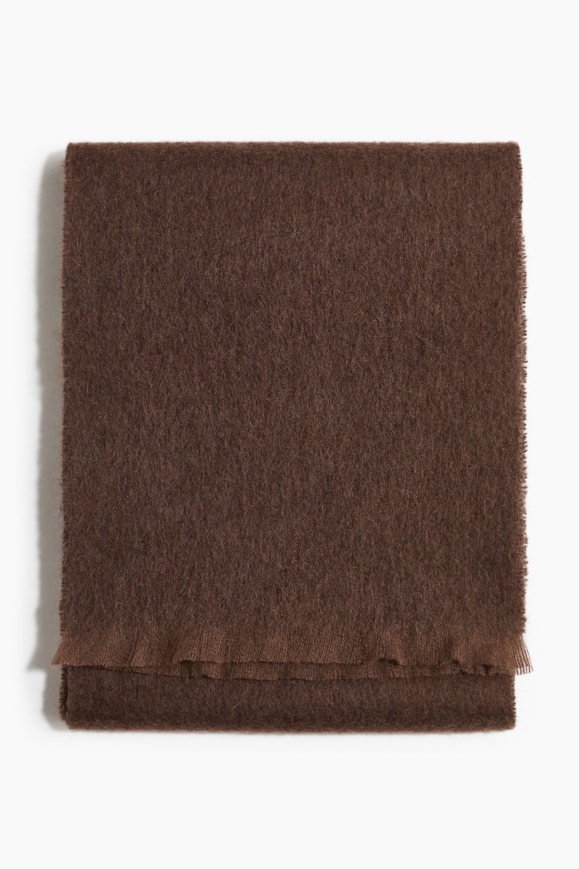 Wide scarf - Dark brown/Light beige/Dusty purple/Black/Checked