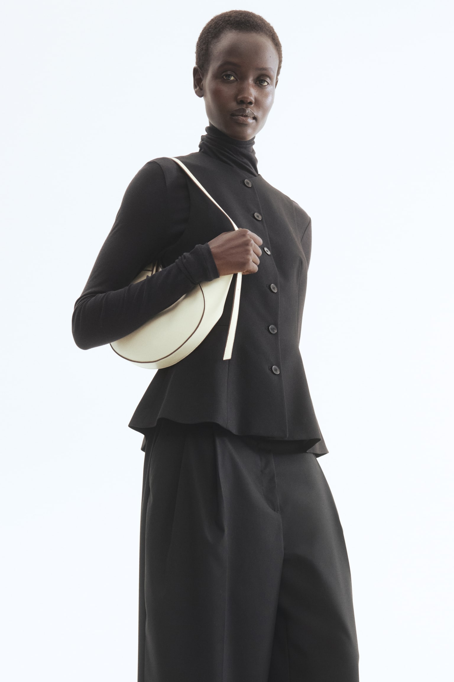 Kamizelka z baskinką - Czarny/Ciemnoczerwony/Ciemnoniebieski denim/Różowy - 3