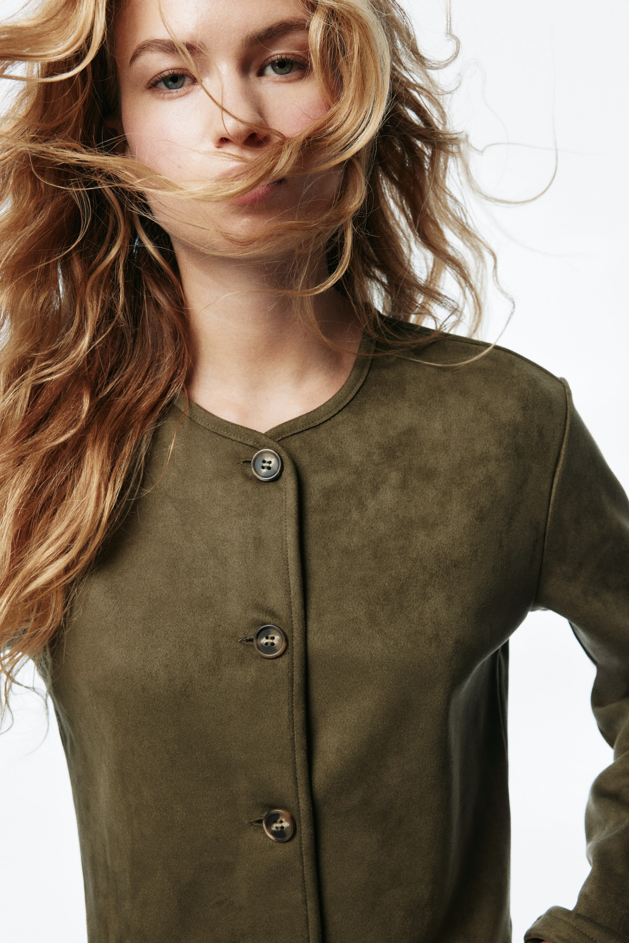 View larger image: Cardigan - Dark khaki green - Ladies | H&M IN 3