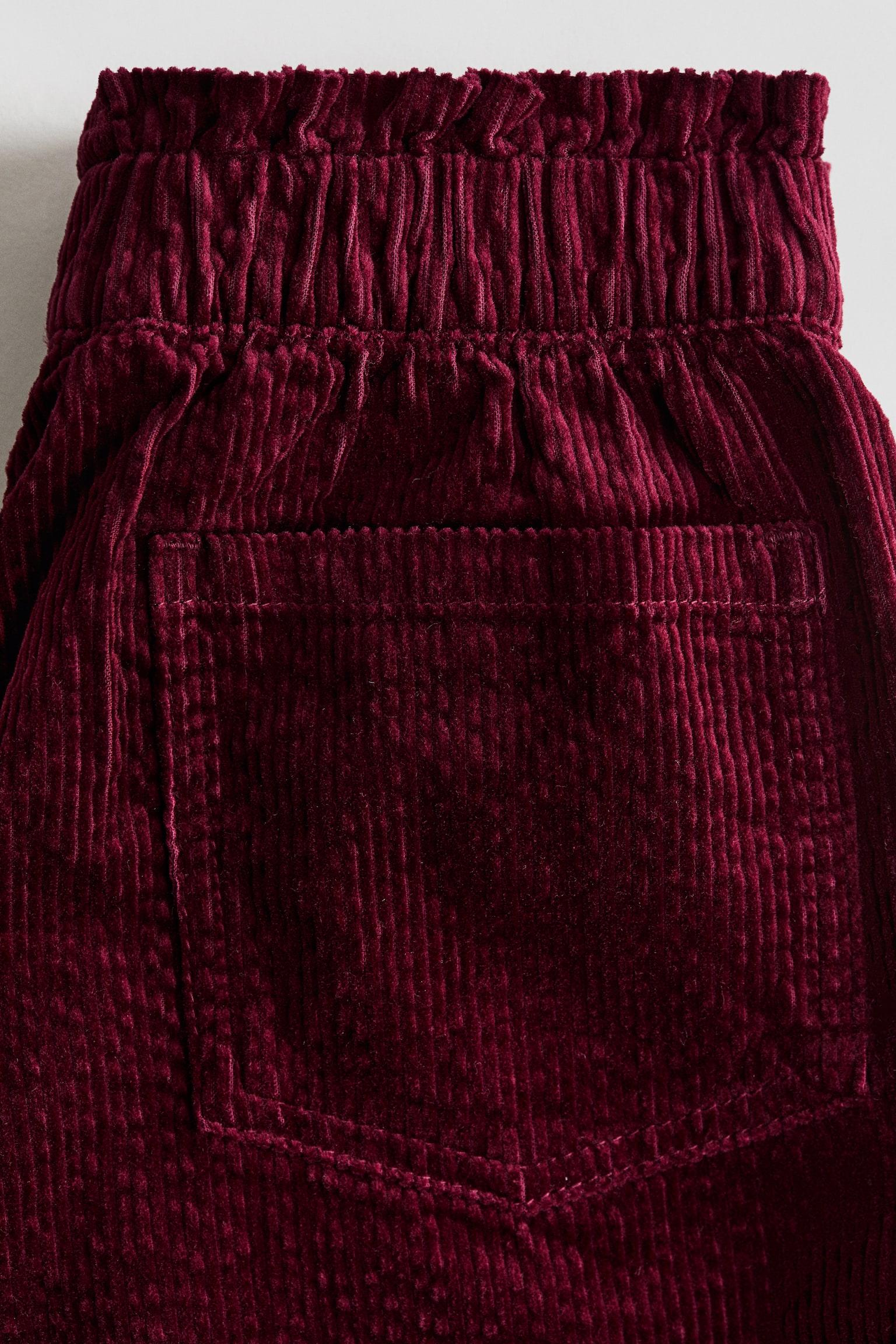 Детские брюки H&M Cotton Corduroy, цвет: Тёмный красный — фото 3