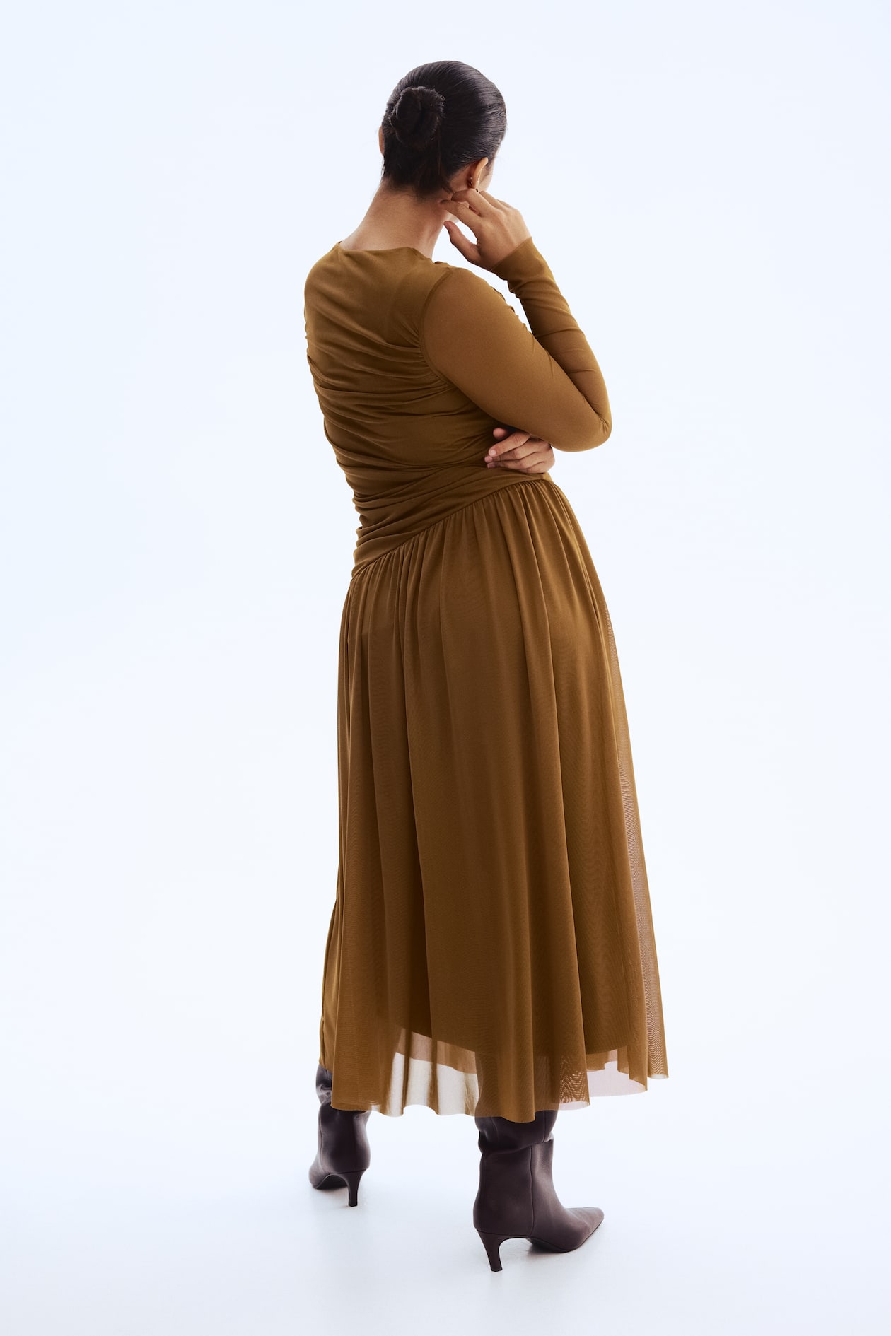Draped Mesh Dress - image 5