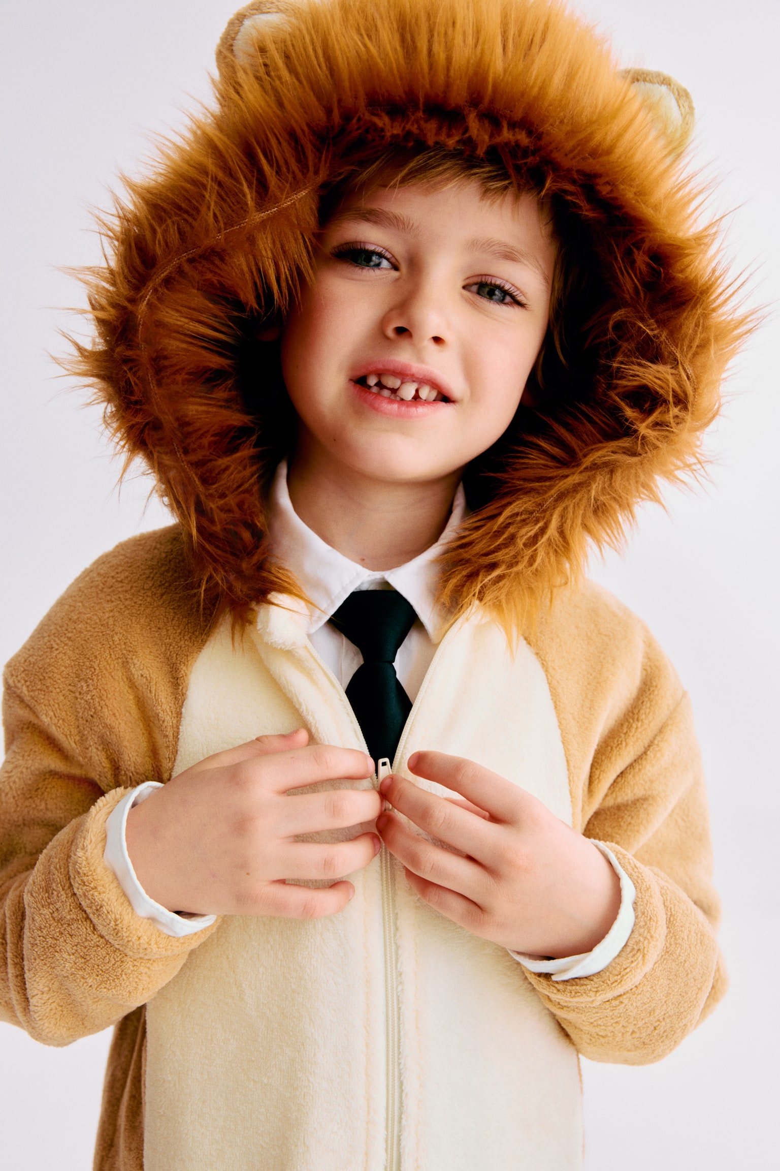 Maškarný kostým leva - Béžová/lev - 5