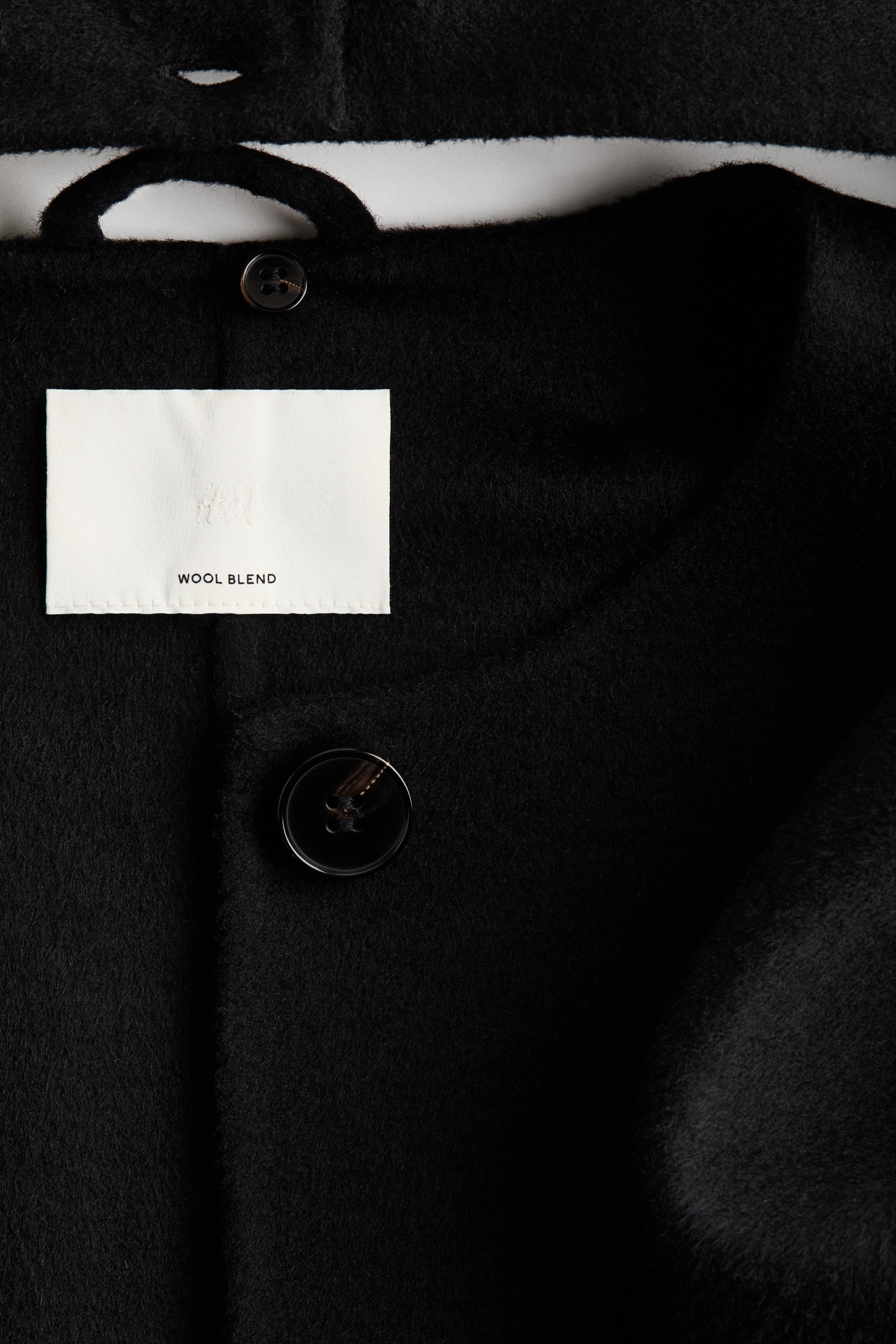 Voir une image plus grande: Manteau fait main en laine mélangée - Noir - FEMME | H&M CA 7