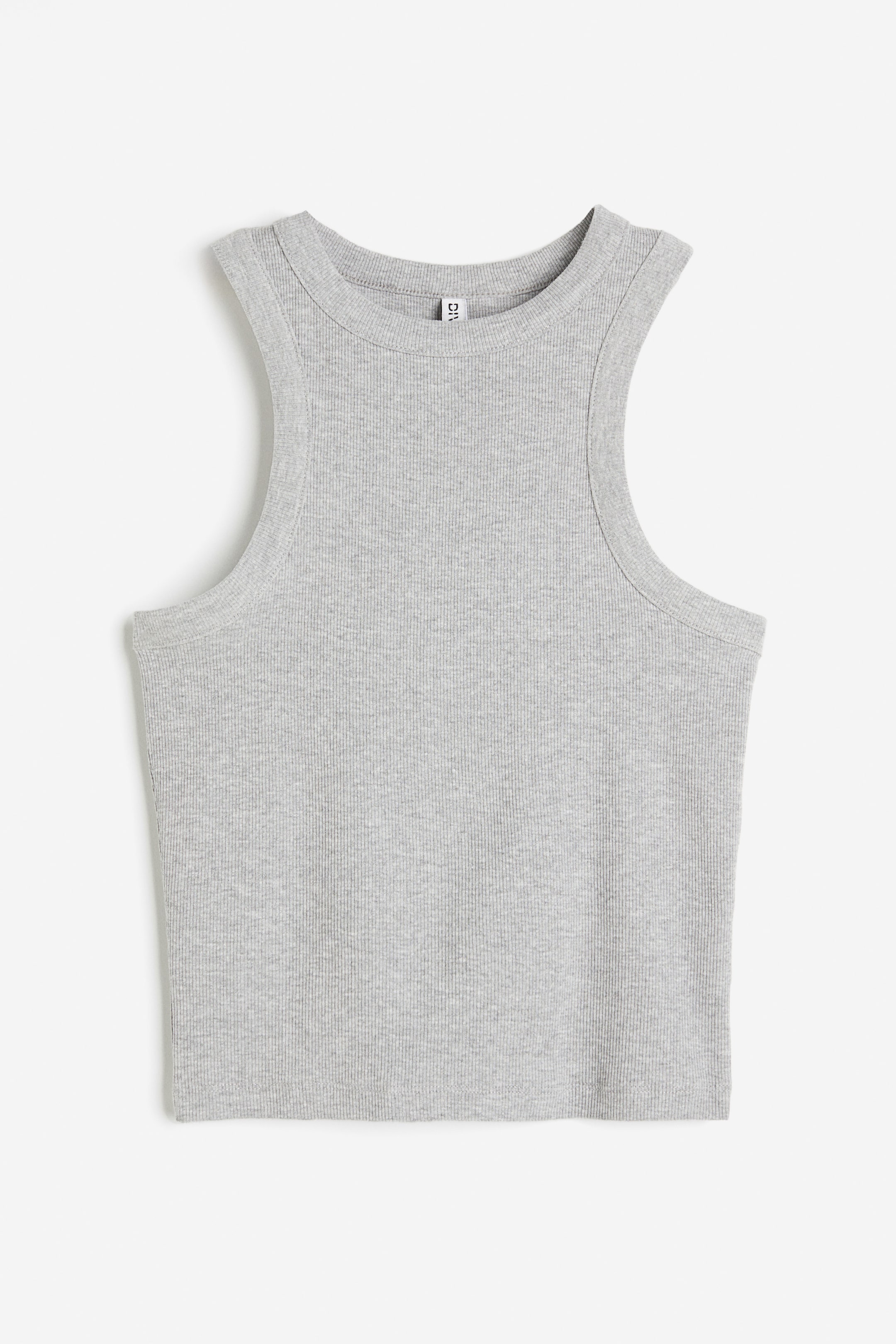 View larger image: Ribbed vest top - Light grey marl - Ladies | H&M IN 1