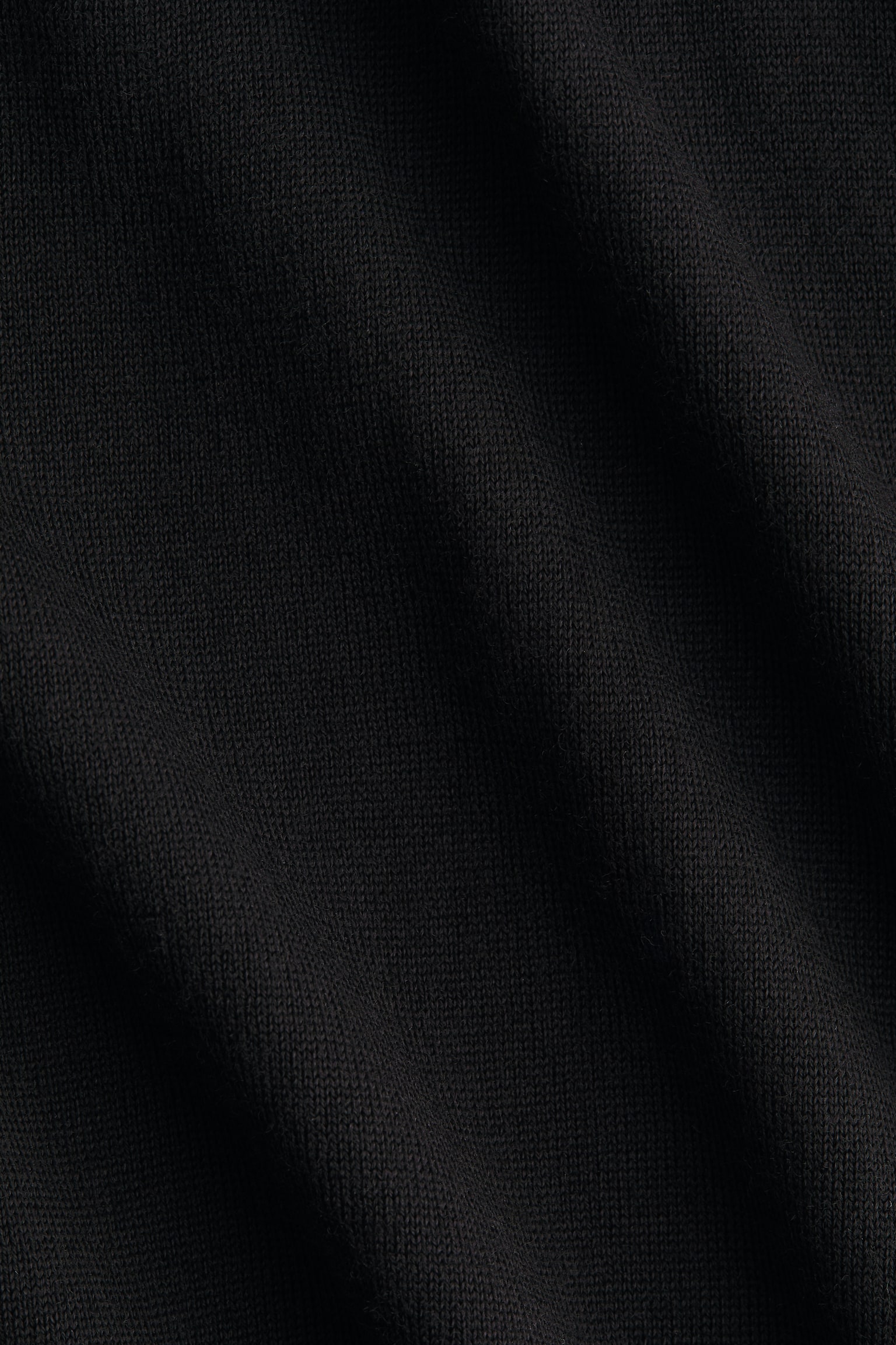 Vestido de un hombro en lana merino - Negro - 2