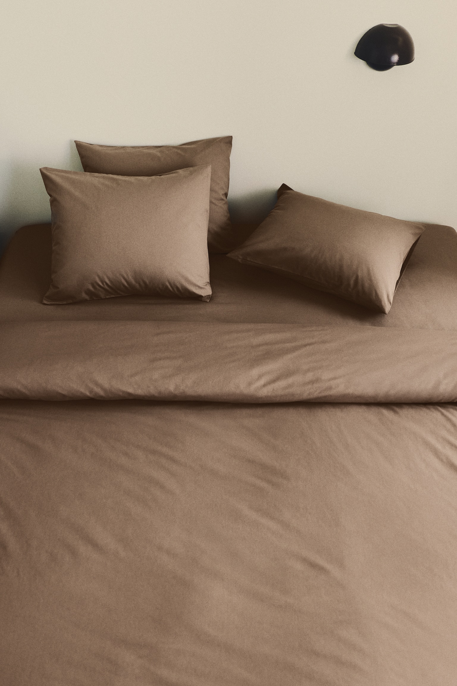Conjunto de capa de edredão para cama de casal - Toupeira/Cinzento/Azul pó/Rosa seco/Verde caqui/Verde caqui claro/Branco/Verde escuro/Bege acinzentado/Laranja/Rosa claro/Castanho/Bege claro - 1