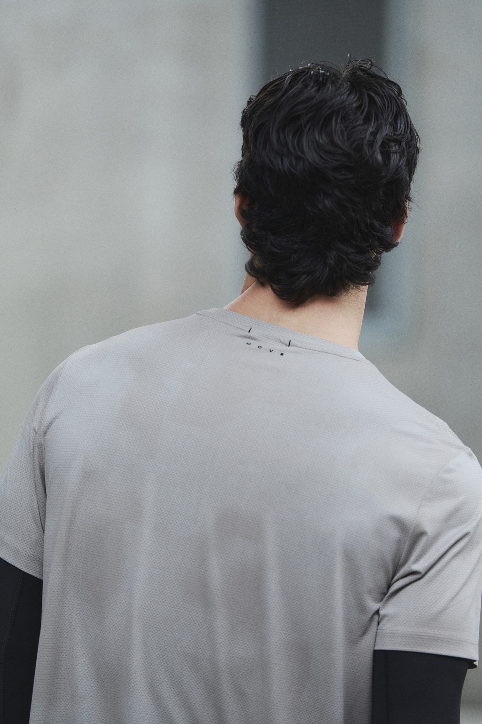 Mesh sports T-shirt with DryMove™ - Beige/Dark brown/Black/Grey marl/Grey marl/Dark green/Patterned/Dark blue - 5