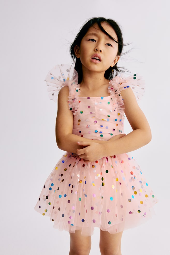 Akrobatikballett-Verkleidungskostüm-Rosa/Gepunktet - 5