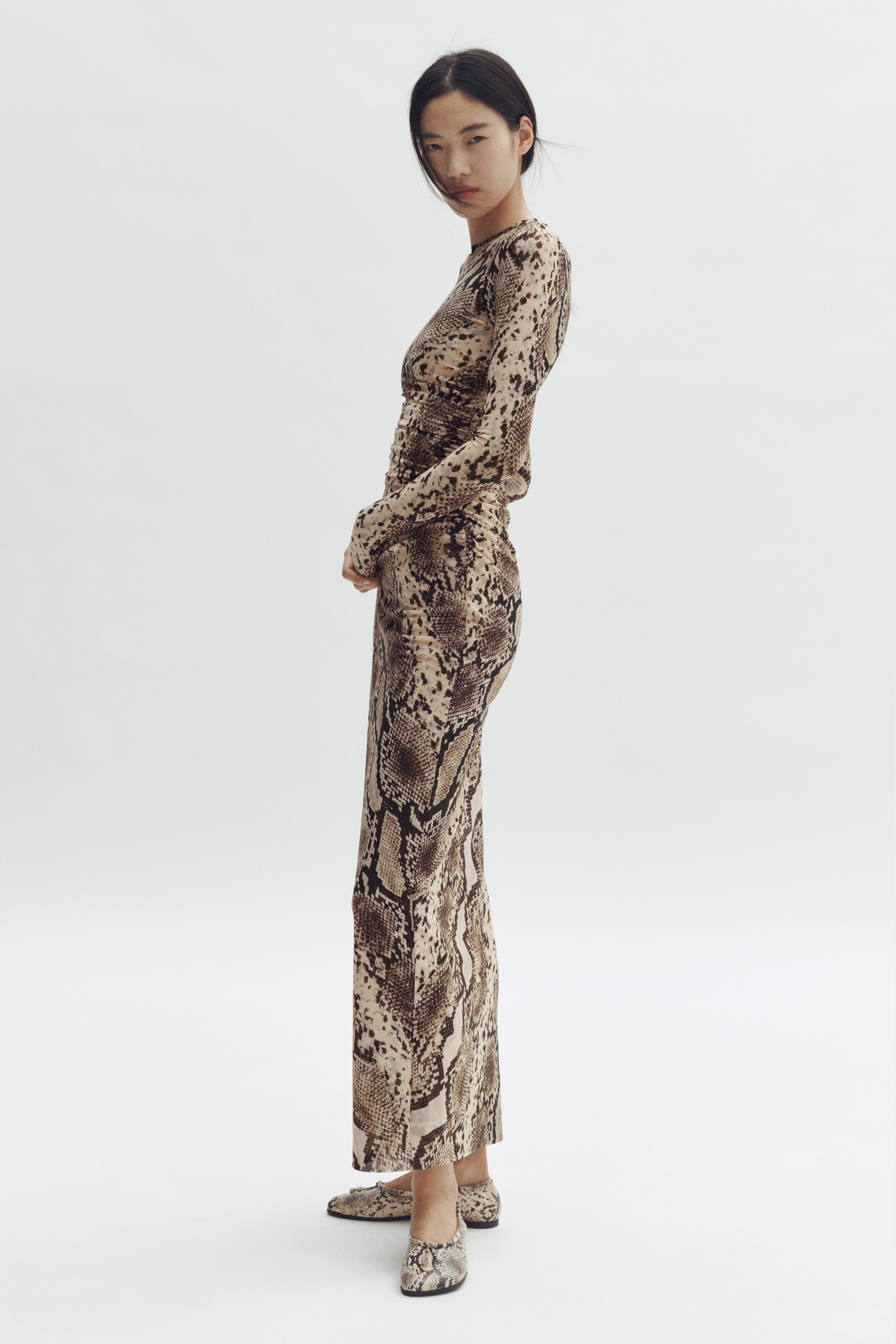 Snakeskin-Print Mesh Dress from H&M - $99