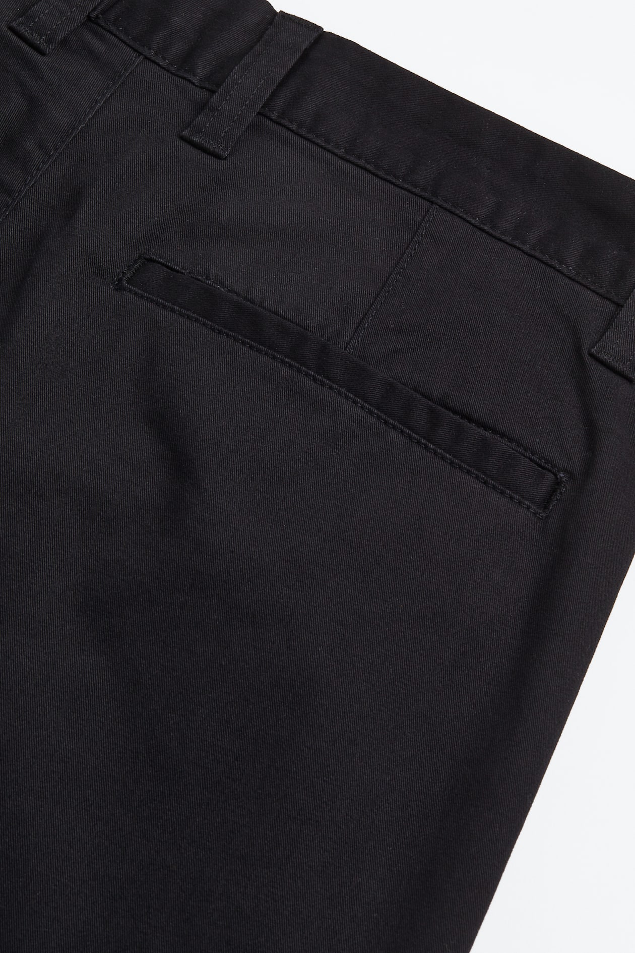 Skinny Fit Cotton Chinos - Black - Men | H&M US