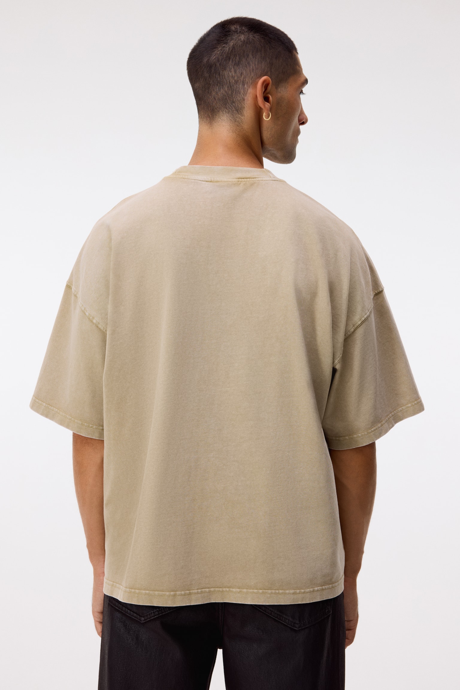 Oversized-Fit T-Shirt - Dark beige/Sunset/White/Canal & Bowery - 5