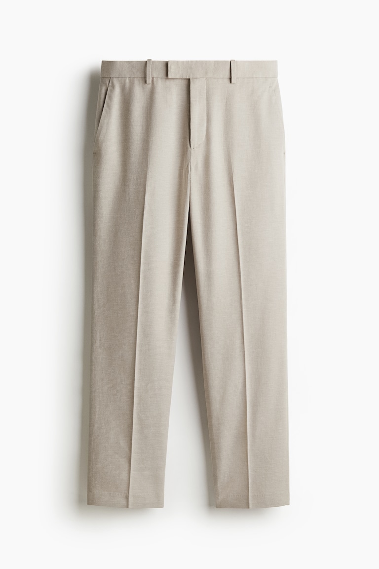 Elegantne pantalone od mešavine lana Regular Fit