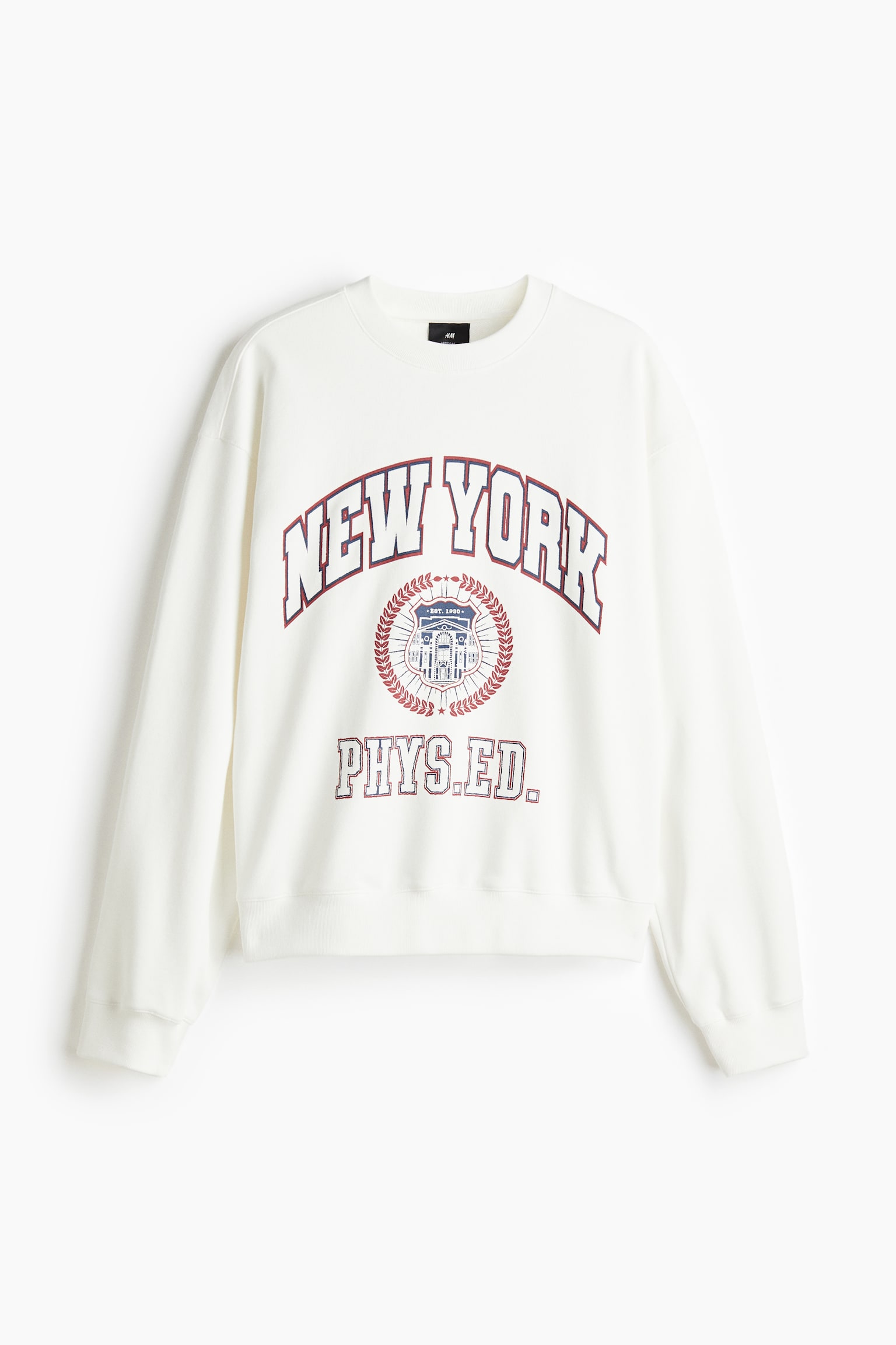 Loose Fit Sweatshirt - White/New York/Dark brown/New York/Light grey marl/Golden/Navy blue/Golden - 1