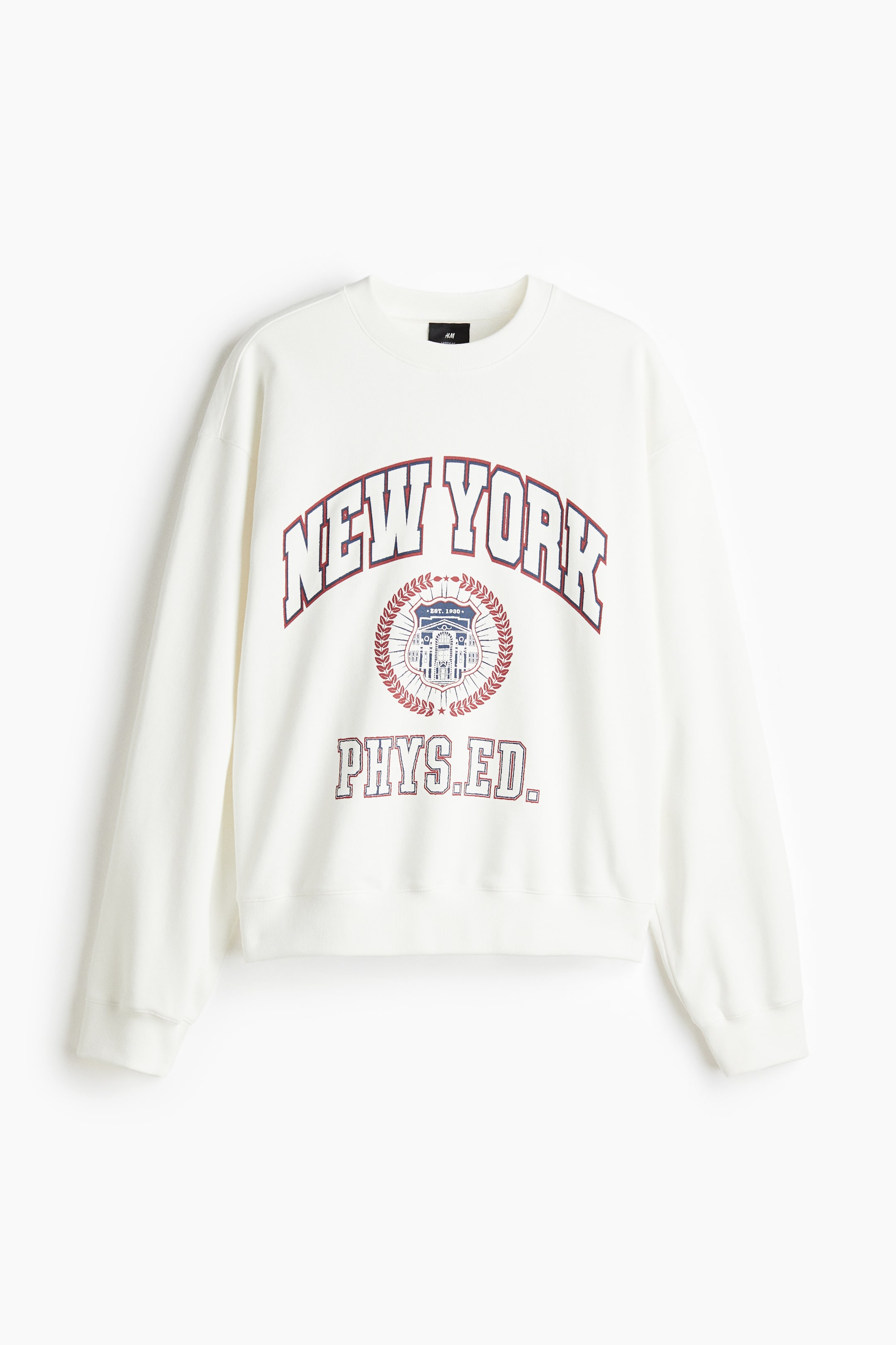 View larger image: Loose Fit Sweatshirt - White/New York - Men | H&M IN 5
