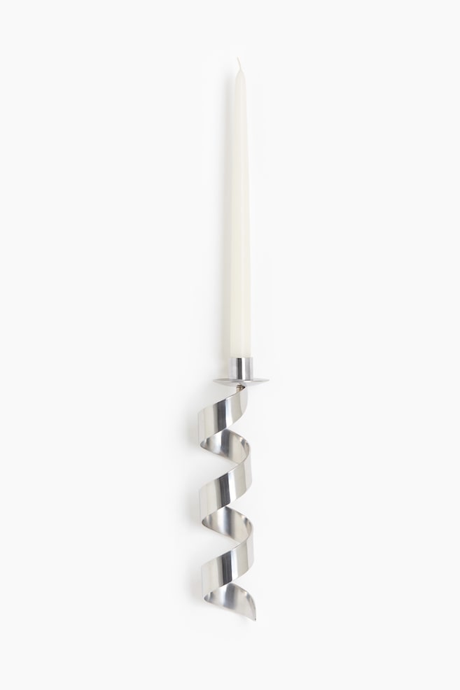 Stainless steel candle sconce - Silver-coloured/Gold-coloured - 1