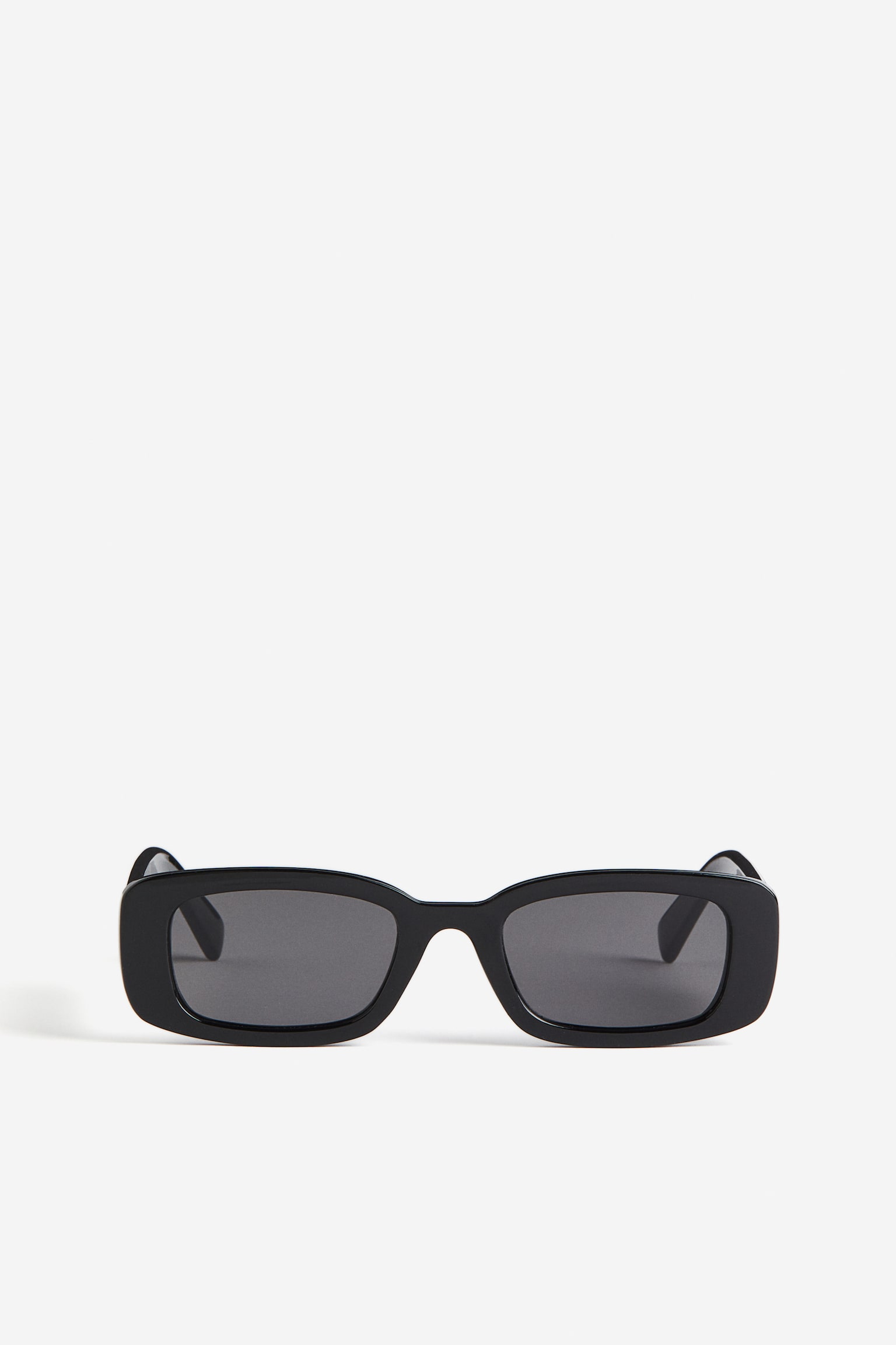 Rectangular sunglasses - Black - 3