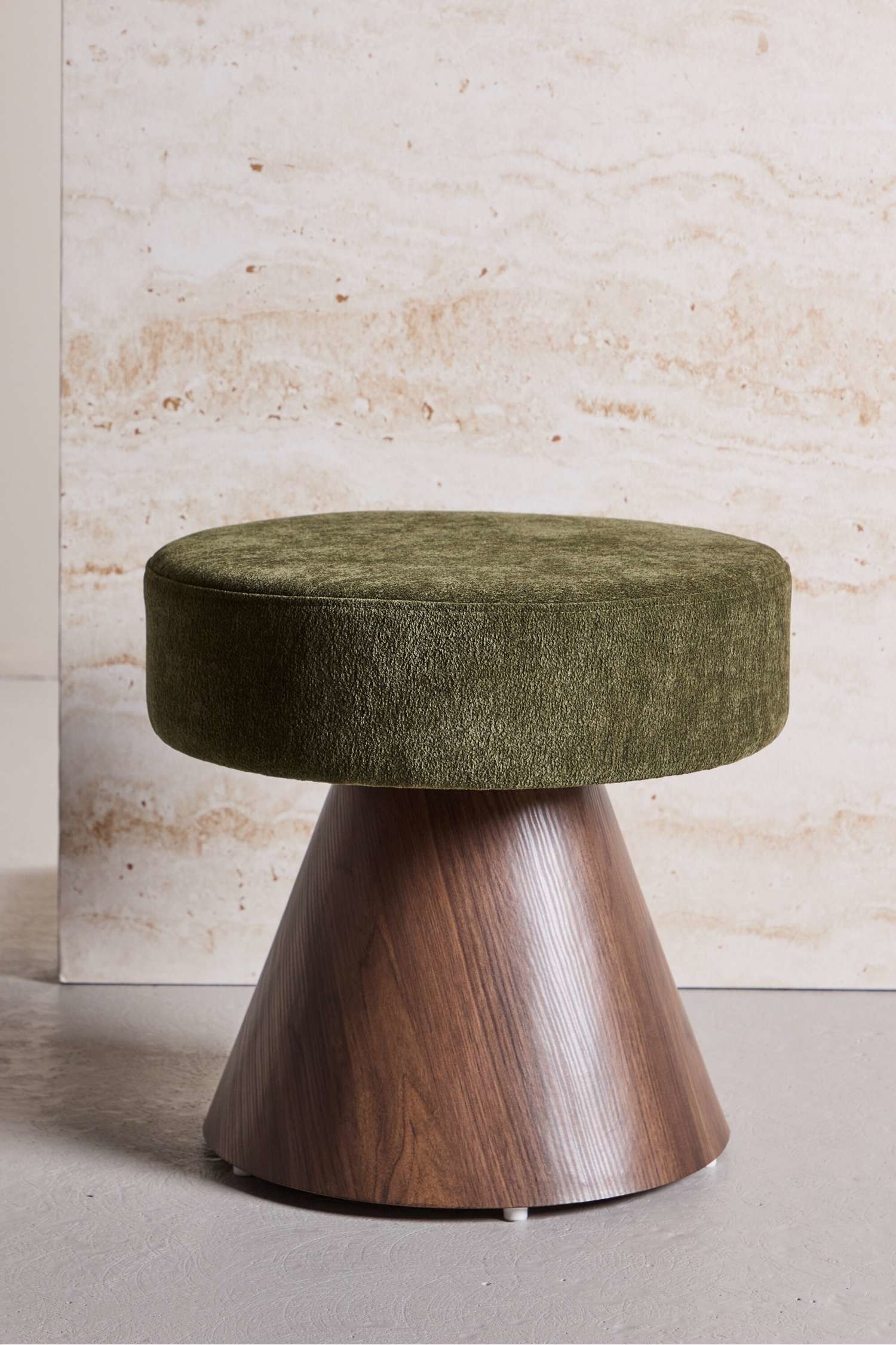 Lanzo Pouf - Mdf, Grön