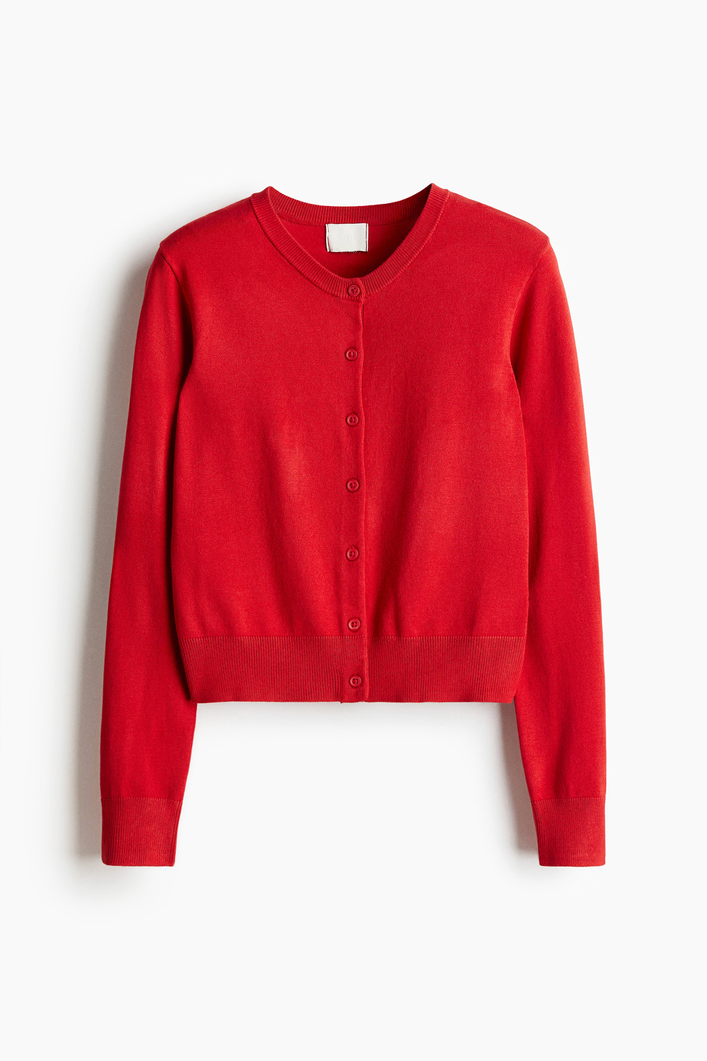 Fine-knit cardigan - Red/Black/Navy blue/Pink/Light beige/Light blue/Lilac/Mole/Light yellow/Bright orange/Cream/Light greige