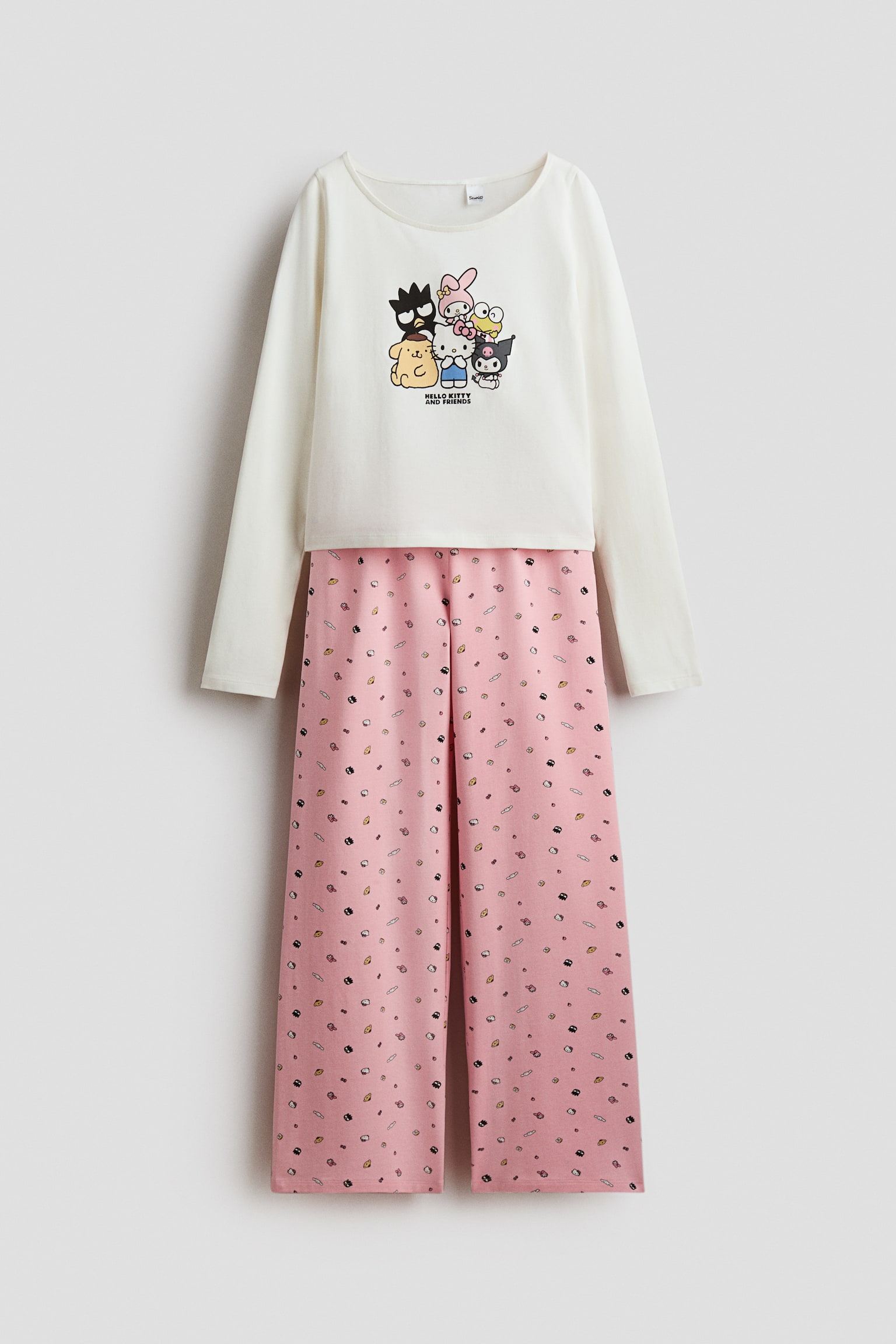 Žerzejové pyžamo s potiskem - Růžová/Hello Kitty/Bleděmodrá/Lilo & Stitch