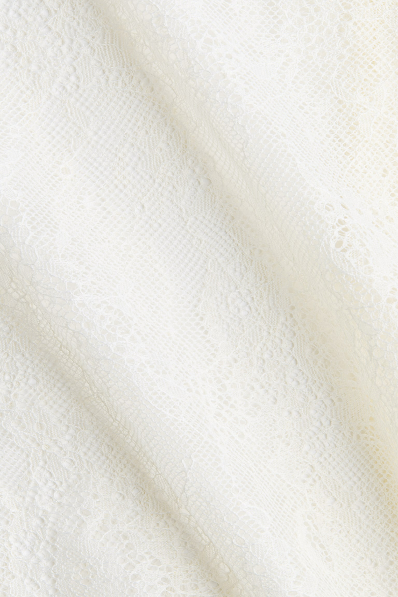 Slå om-nederdel i blonde - Lys beige - 6