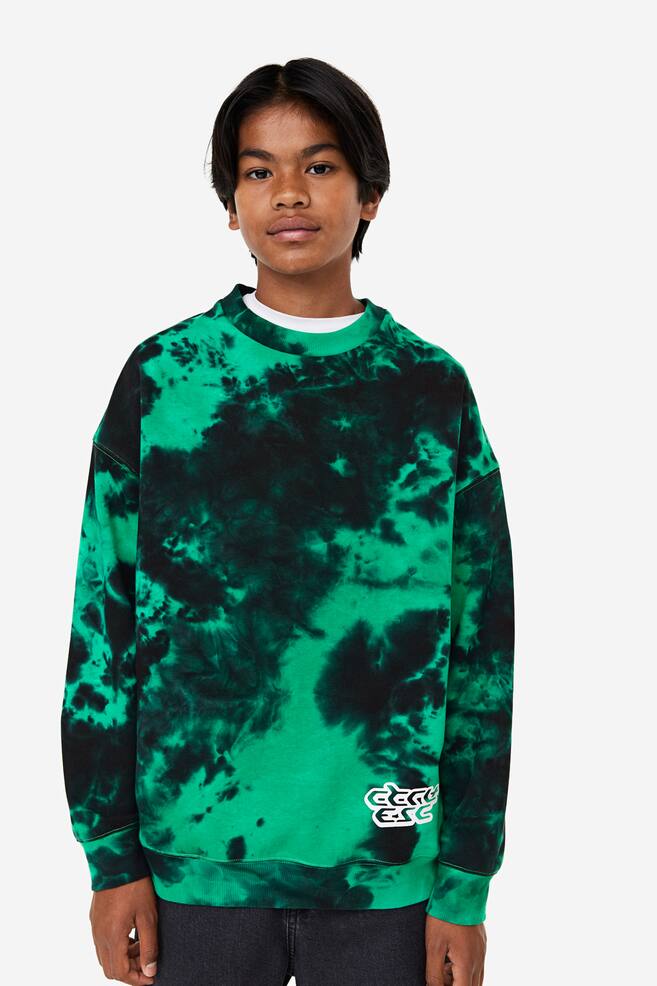 Motif-detail sweatshirt - Green/Tie-dye/Beige/New Champs/Black/Oakland - 4