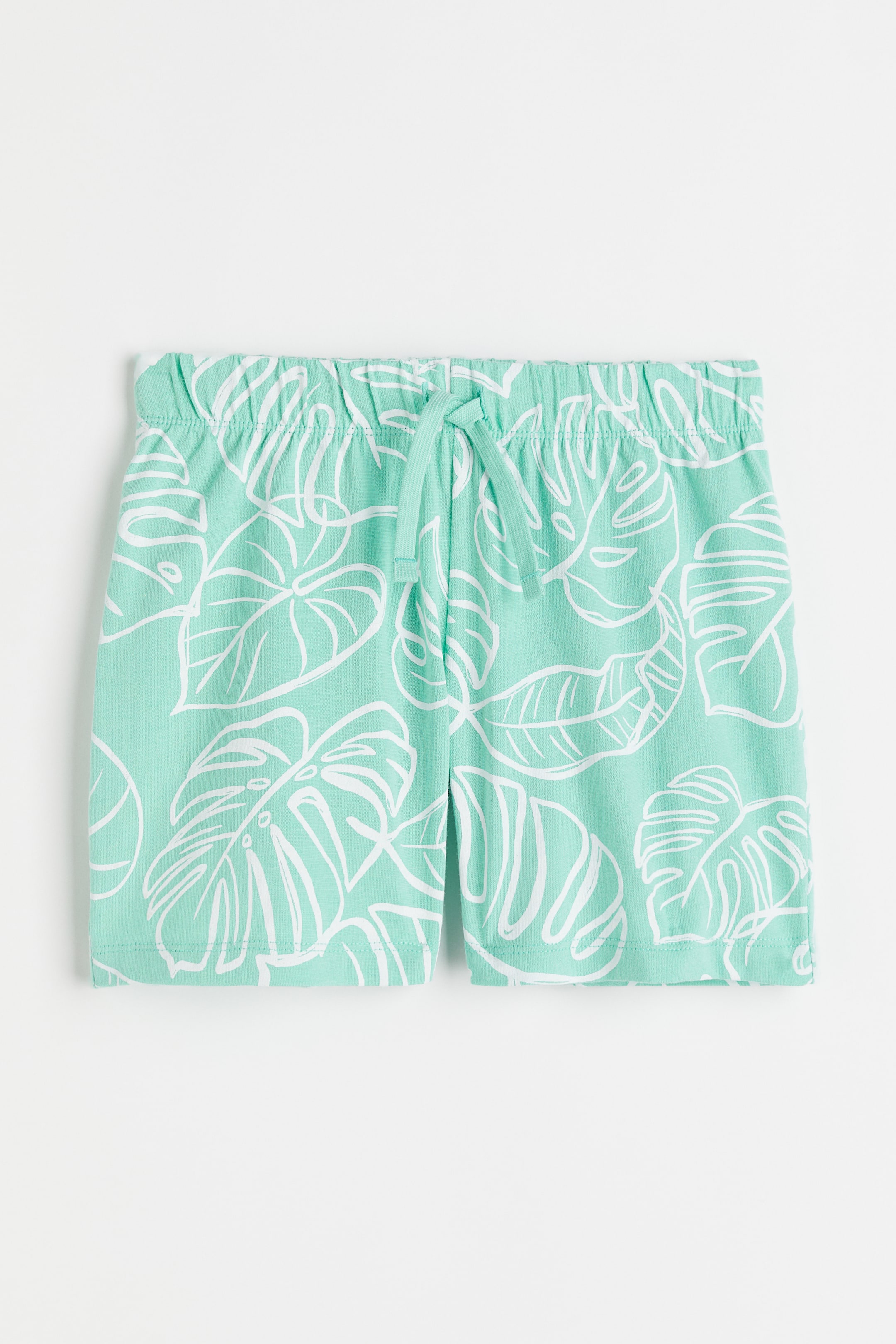 View larger image: Jersey shorts - Light green/Leaves - Kids | H&M IN 1