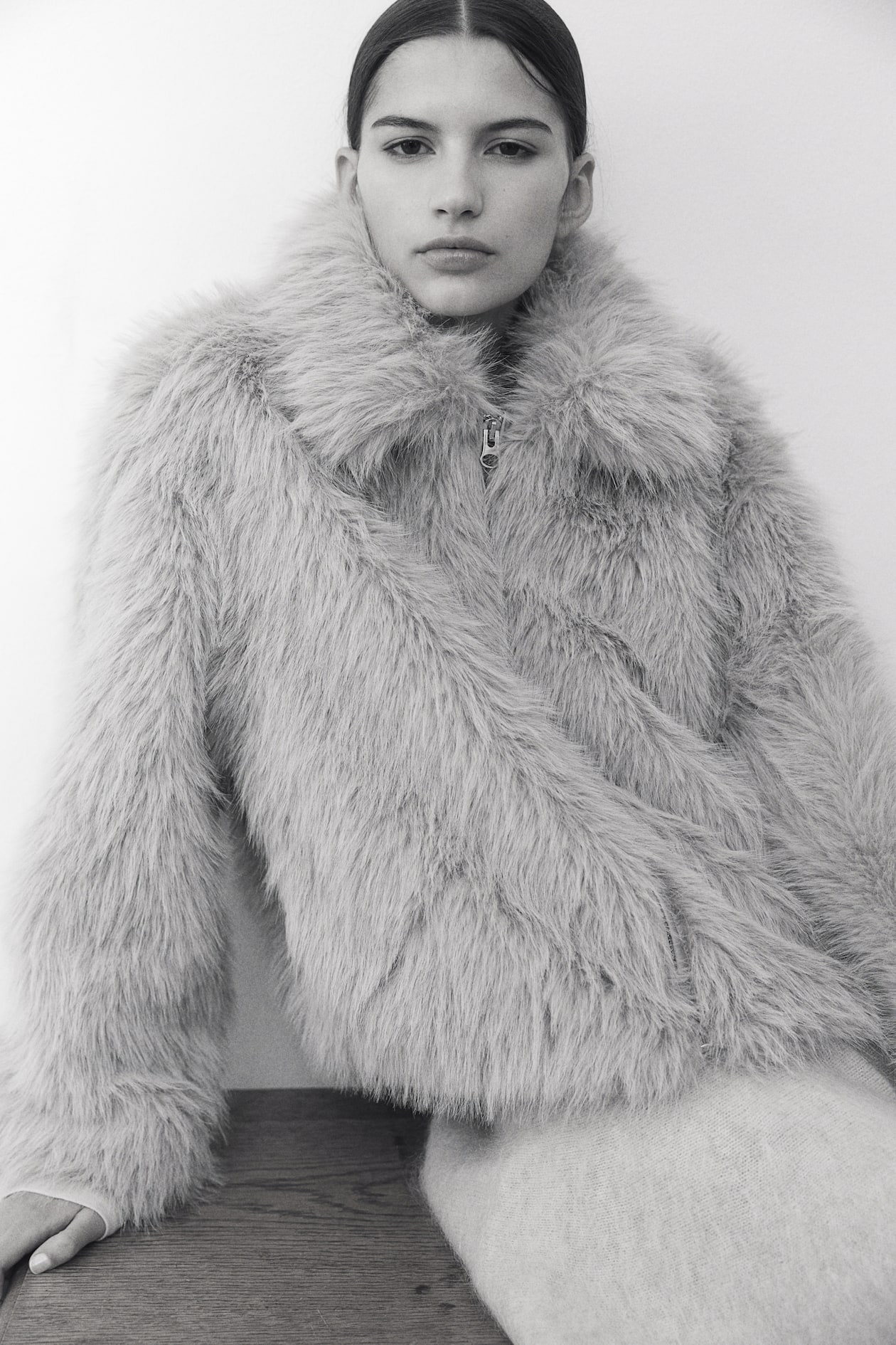 Felljacke H Und M Pelzmantel Fake Fur Mantel H&m Fell Jacke