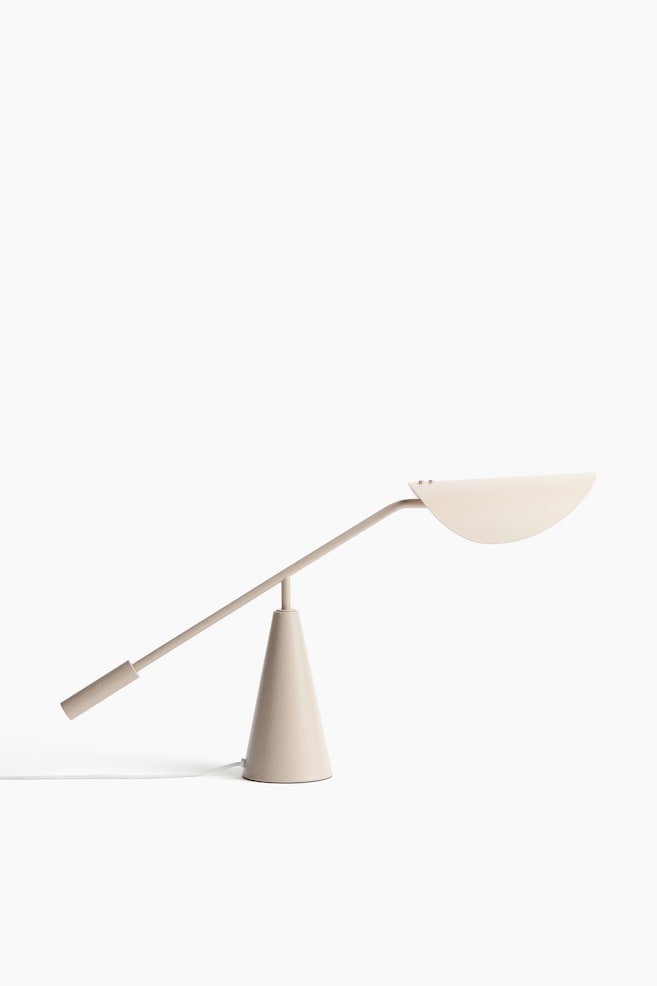 Lámpara de mesa de metal - Beige claro - 1