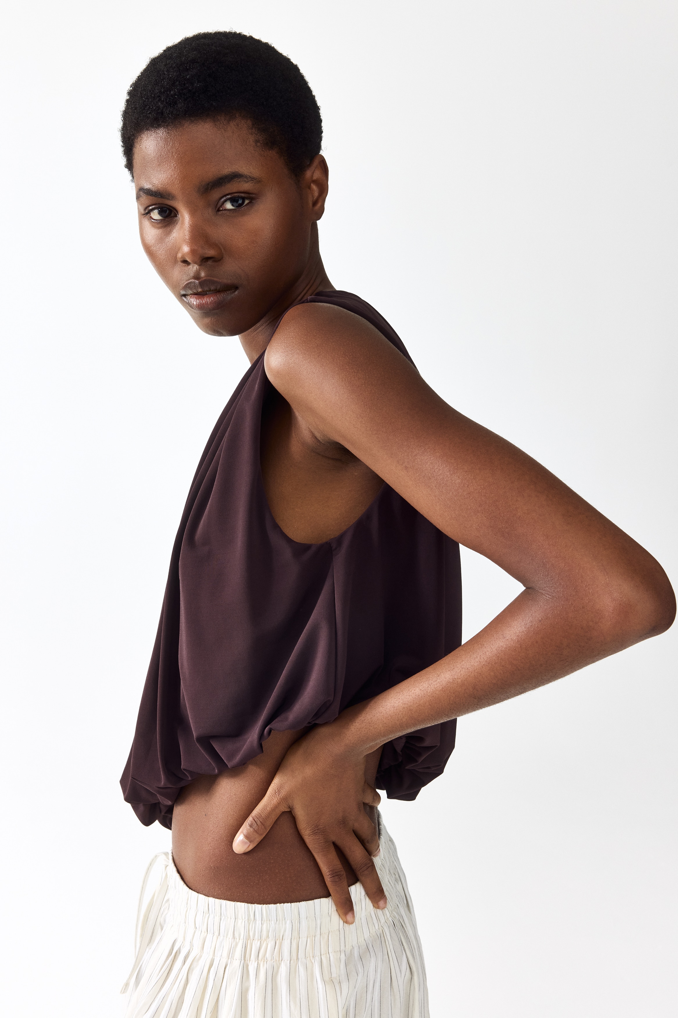 Draped Bubble-Hem Top from H&M - $20.99