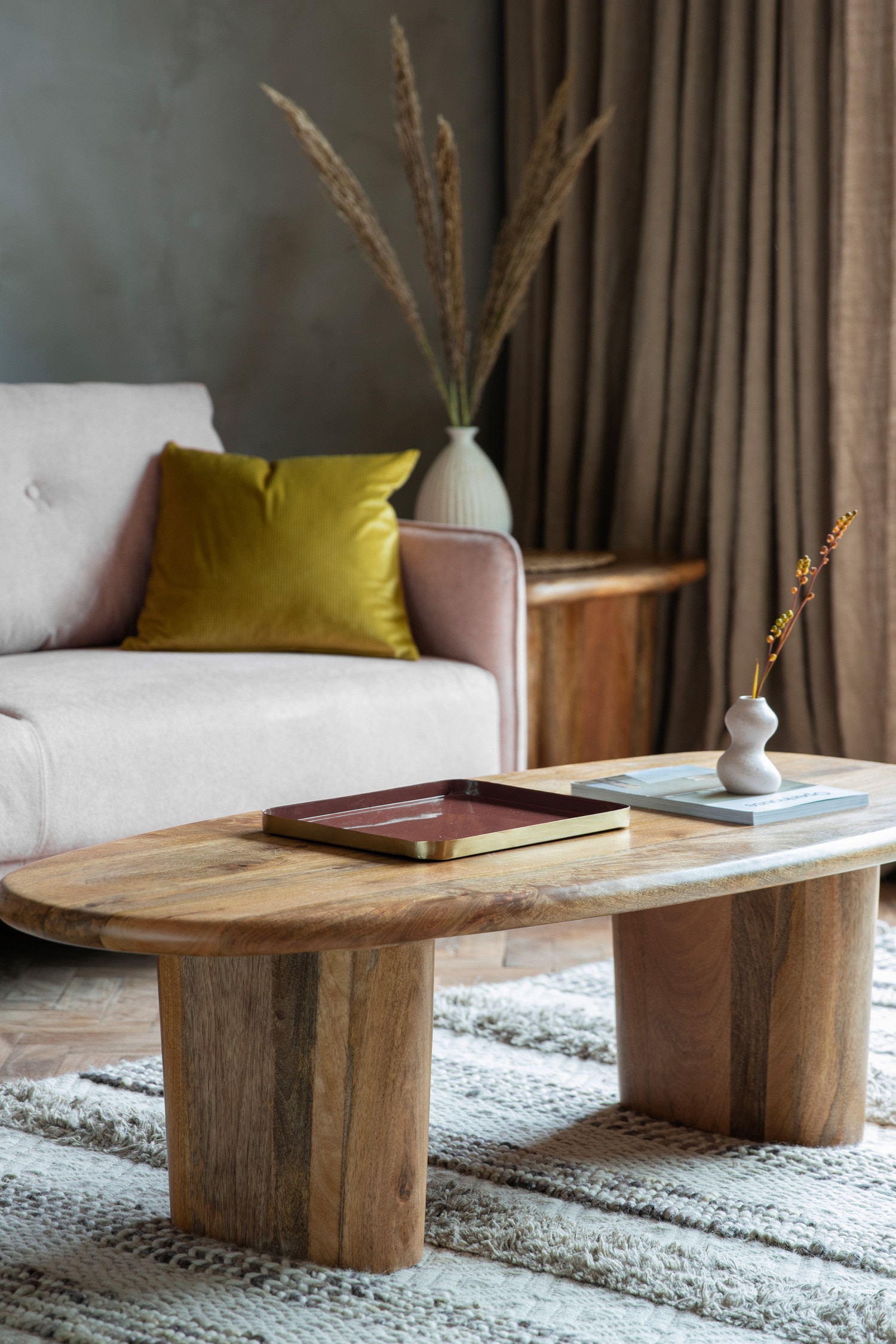 Mango Wood Coffee Table - Natural