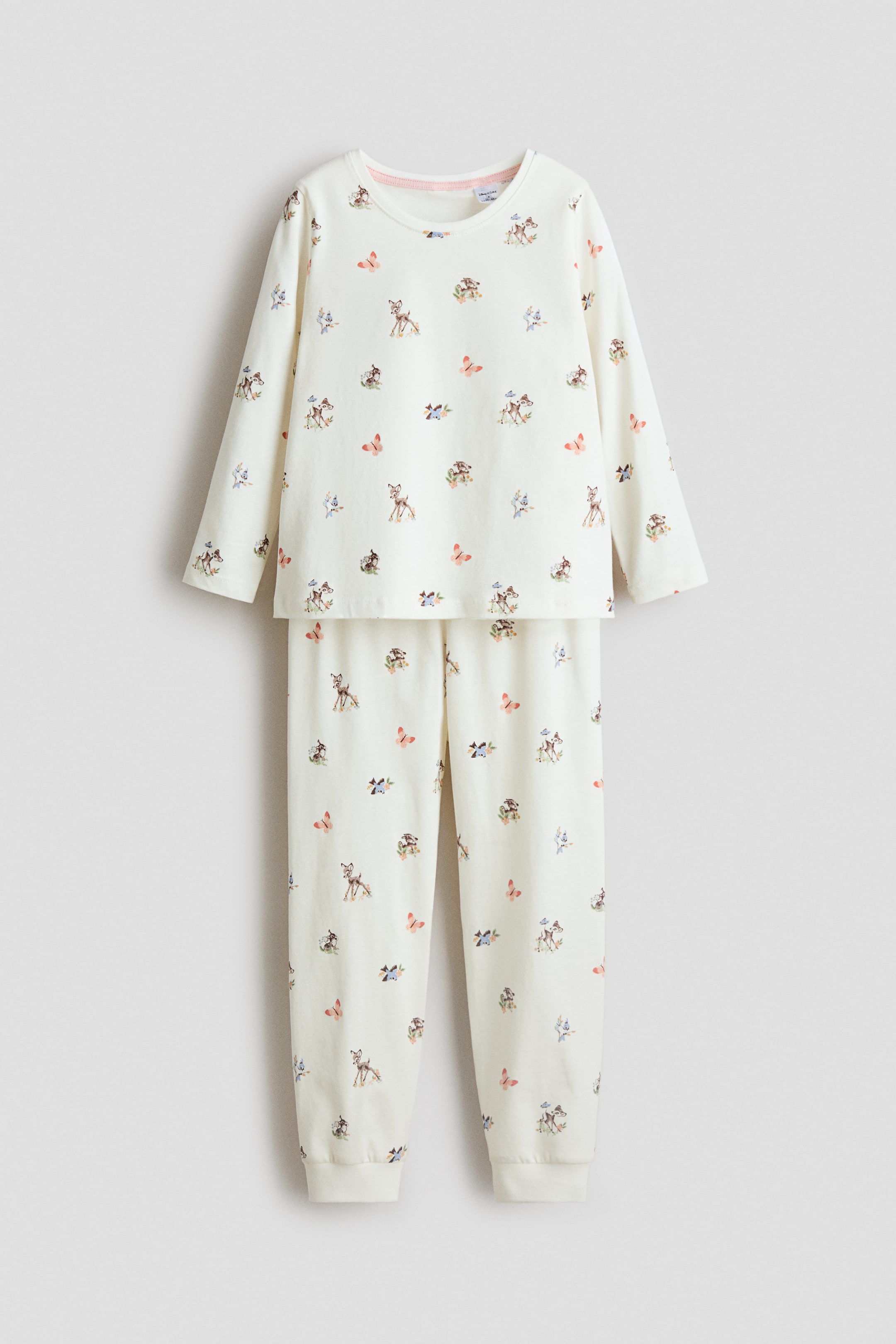 View larger image: Printed cotton pyjamas - Cream/Bambi - Kids | H&M 1