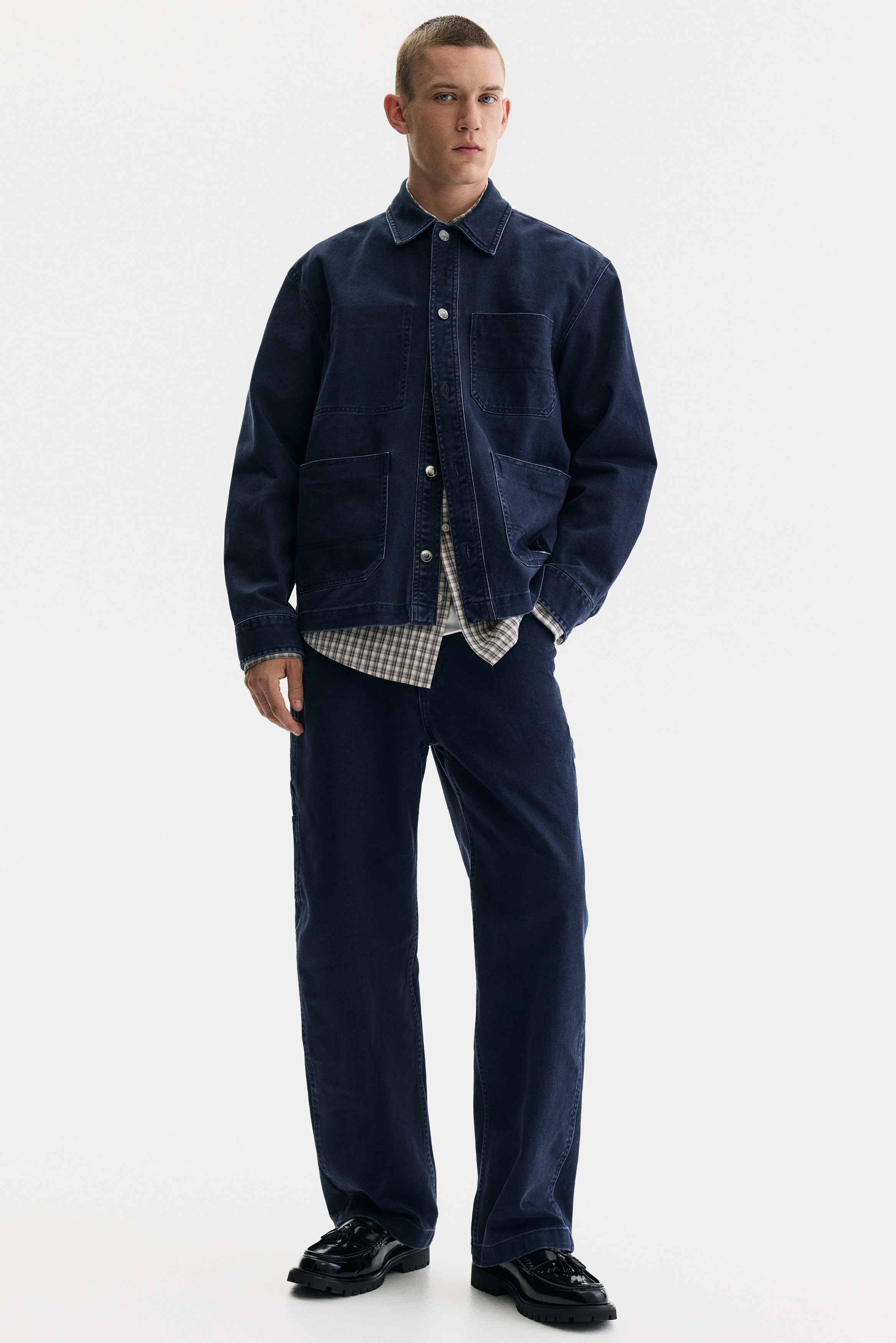 H & M - Relaxed Fit Worker trousers - ブルー H & M - Relaxed Fit Worker trousers - ブルー