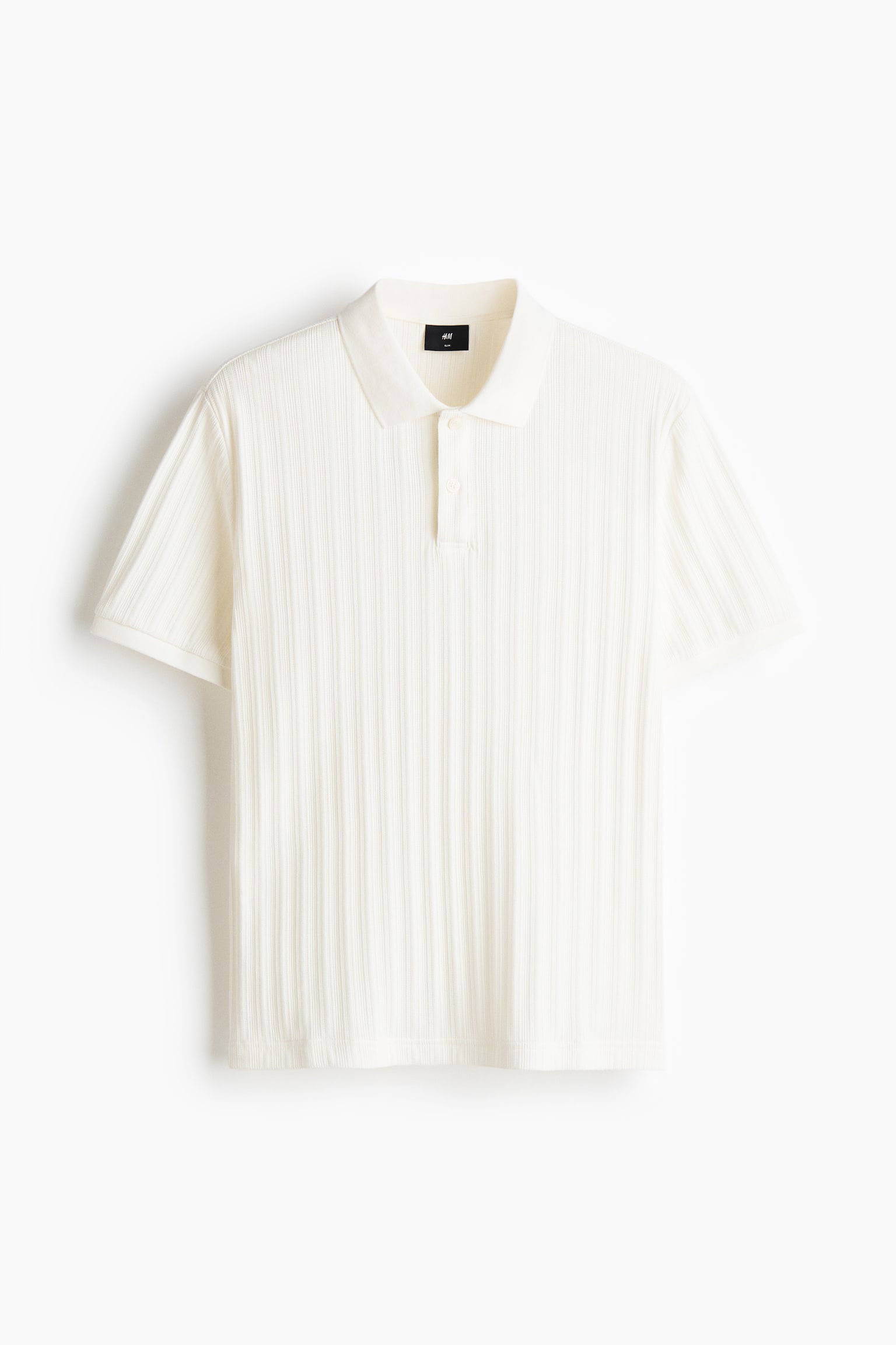 Polo Slim Fit en jersey texturé - Blanc/Bleu marine/Bordeaux/Gris clair chiné - 2