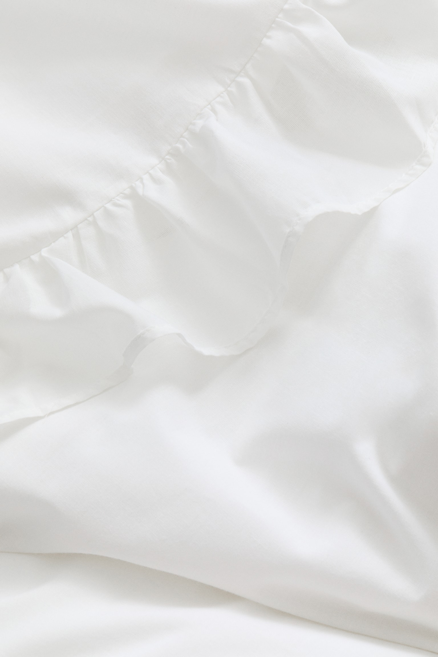 Posteljina za singl krevet s karnerima - Bela/Prašnjavosmeđa - 3