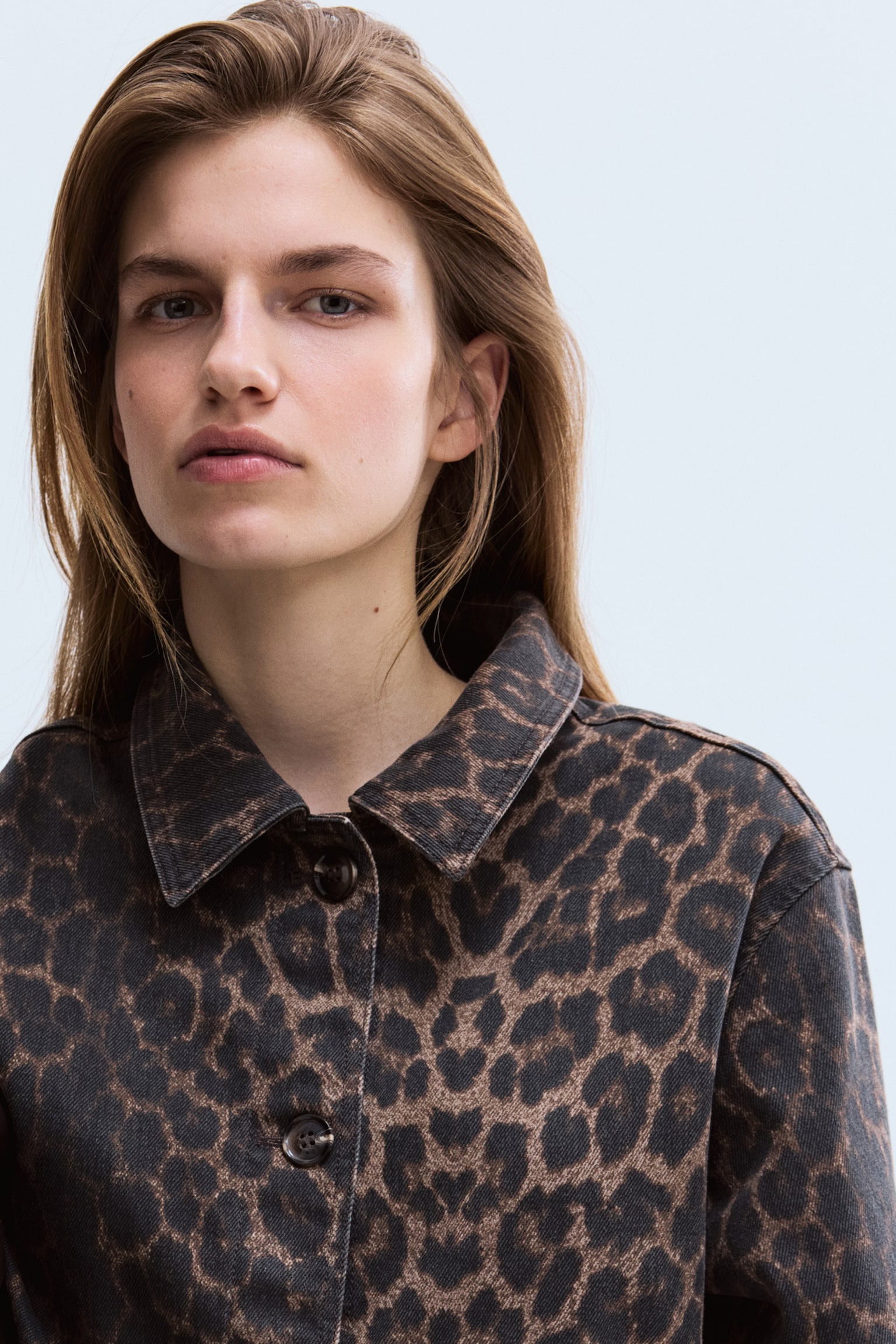 Τζάκετ - Σκούρο καφέ/λεοπάρ/Σκούρο μπλε denim/Χακί - 4