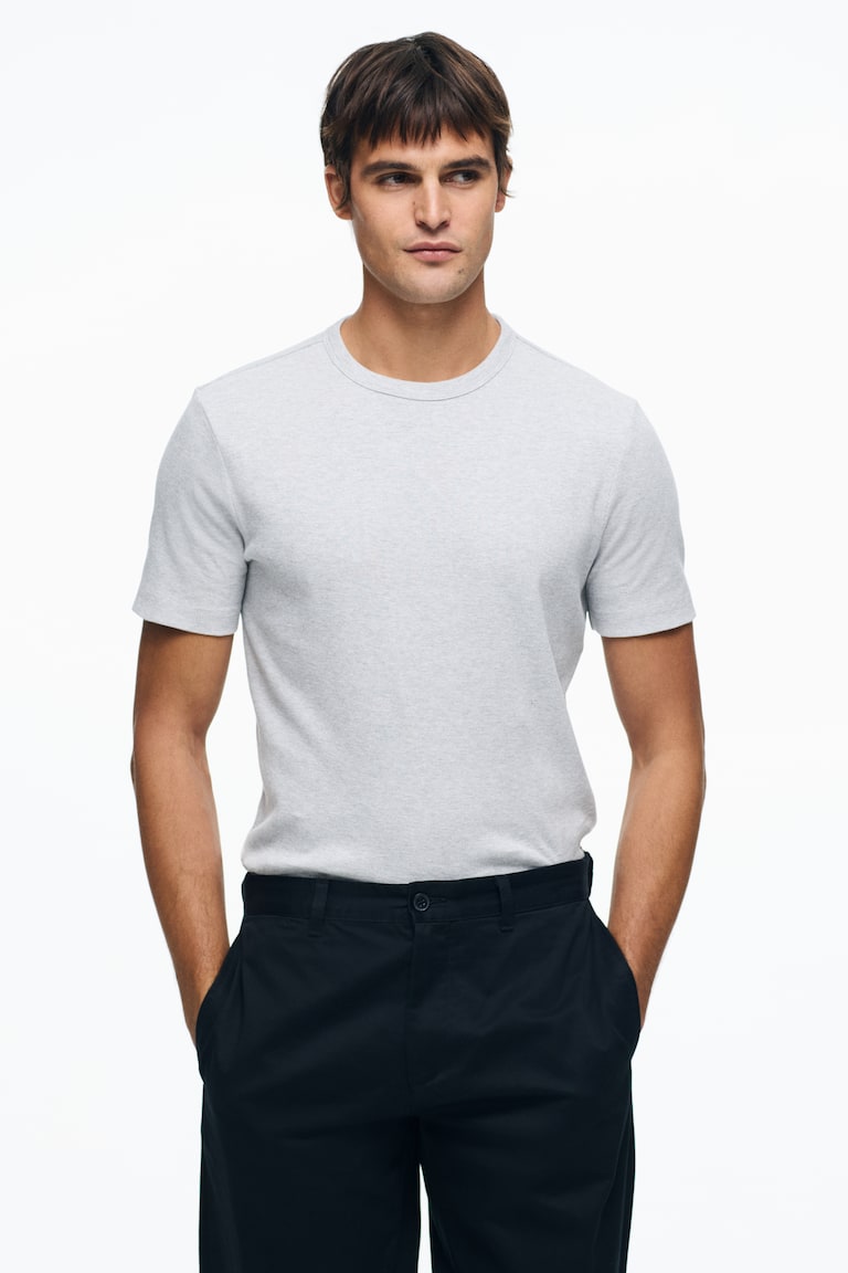 Rebrasta majica Slim Fit