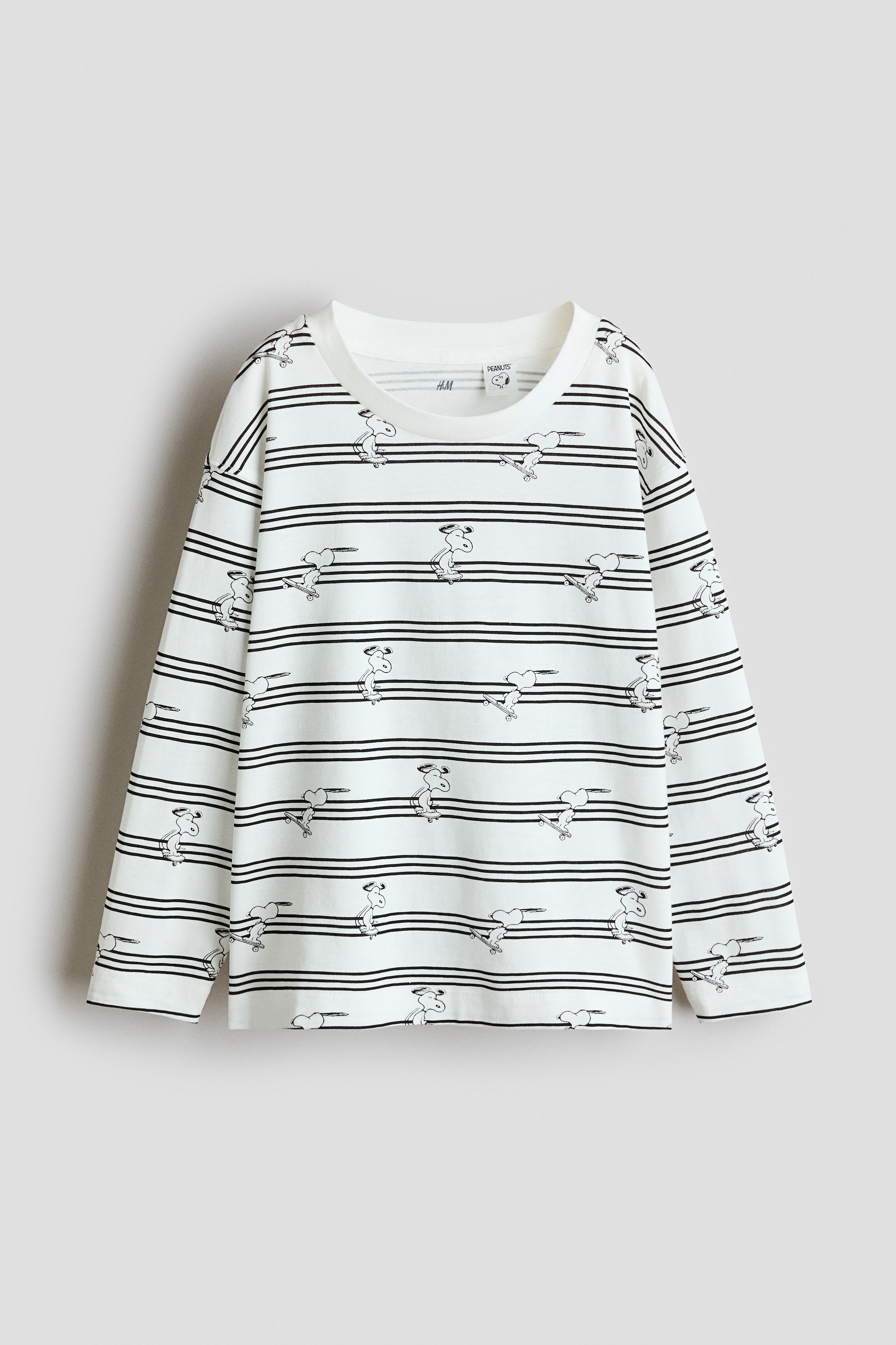 プリント長袖Tシャツ - ホワイト／スヌーピー/ブライトブルー／スヌーピー/ホワイト／スヌーピー